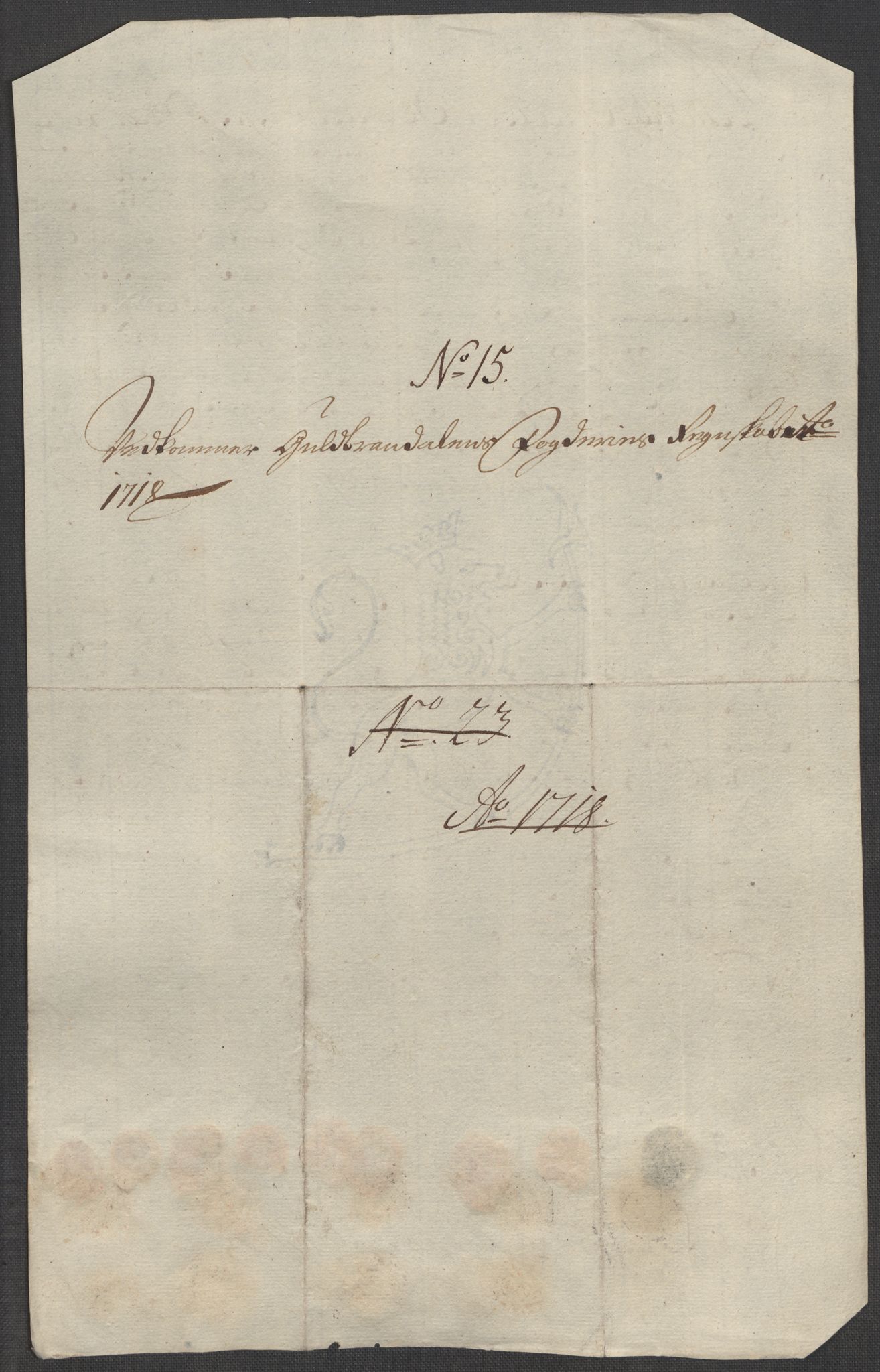 Rentekammeret inntil 1814, Reviderte regnskaper, Fogderegnskap, AV/RA-EA-4092/R17/L1188: Fogderegnskap Gudbrandsdal, 1718, p. 137