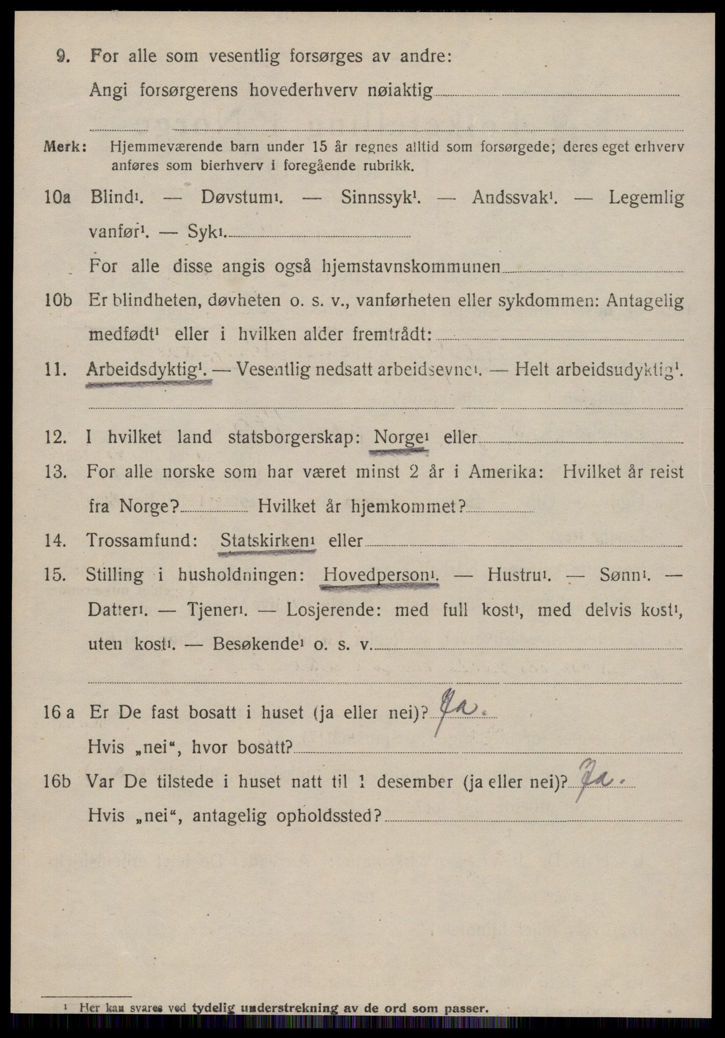 SAT, 1920 census for Borgund, 1920, p. 3315