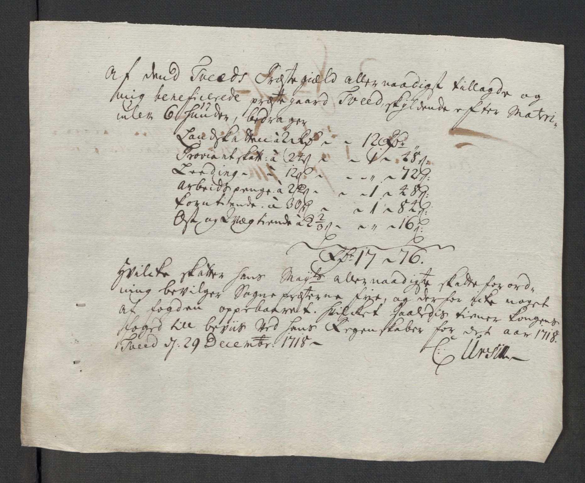 Rentekammeret inntil 1814, Reviderte regnskaper, Fogderegnskap, AV/RA-EA-4092/R43/L2563: Fogderegnskap Lista og Mandal, 1718, p. 338