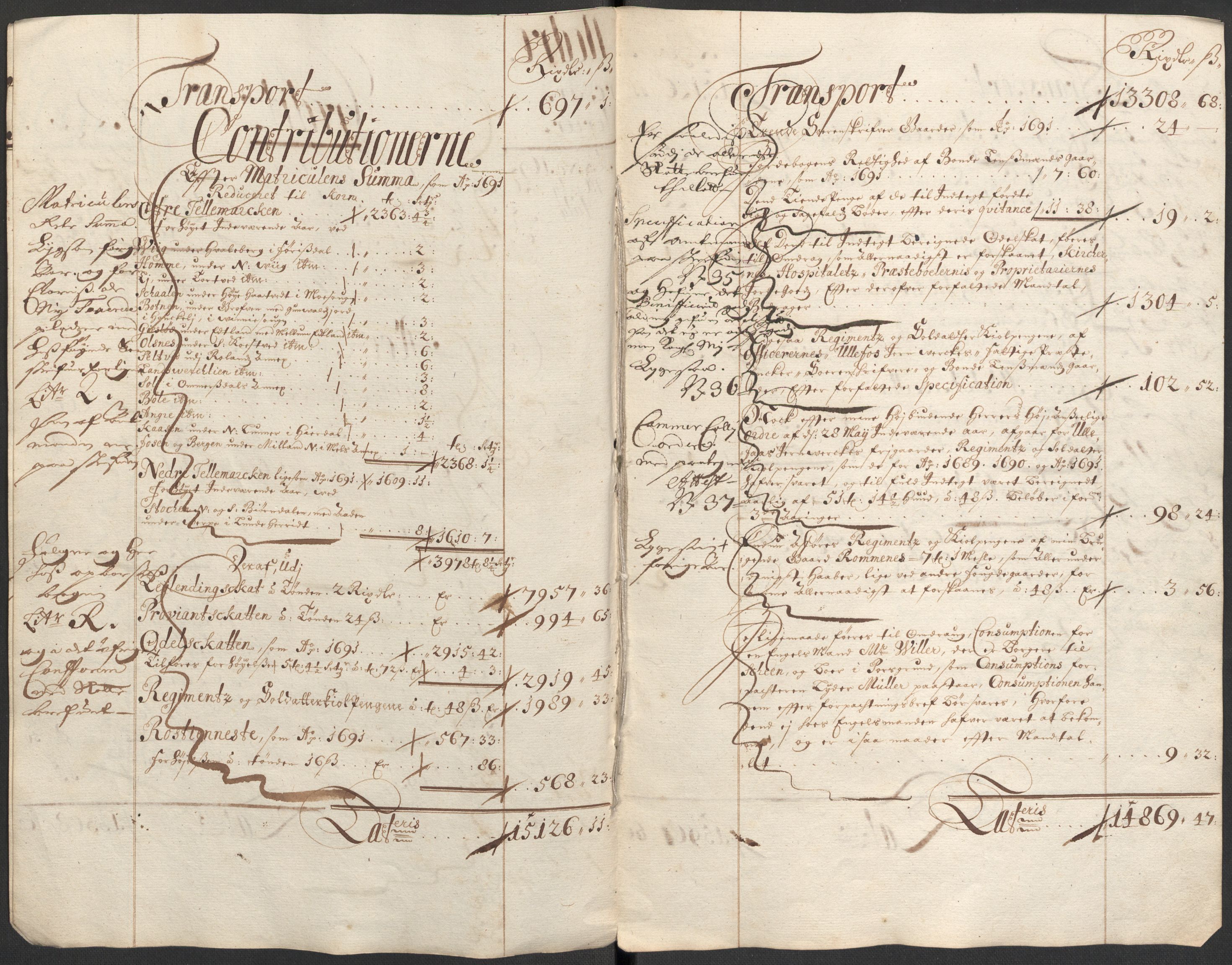 Rentekammeret inntil 1814, Reviderte regnskaper, Fogderegnskap, RA/EA-4092/R35/L2089: Fogderegnskap Øvre og Nedre Telemark, 1690-1692, p. 15