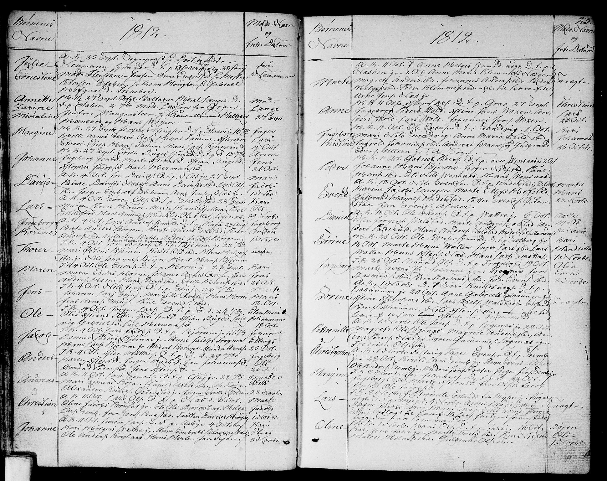 Asker prestekontor Kirkebøker, AV/SAO-A-10256a/F/Fa/L0005: Parish register (official) no. I 5, 1807-1813, p. 23