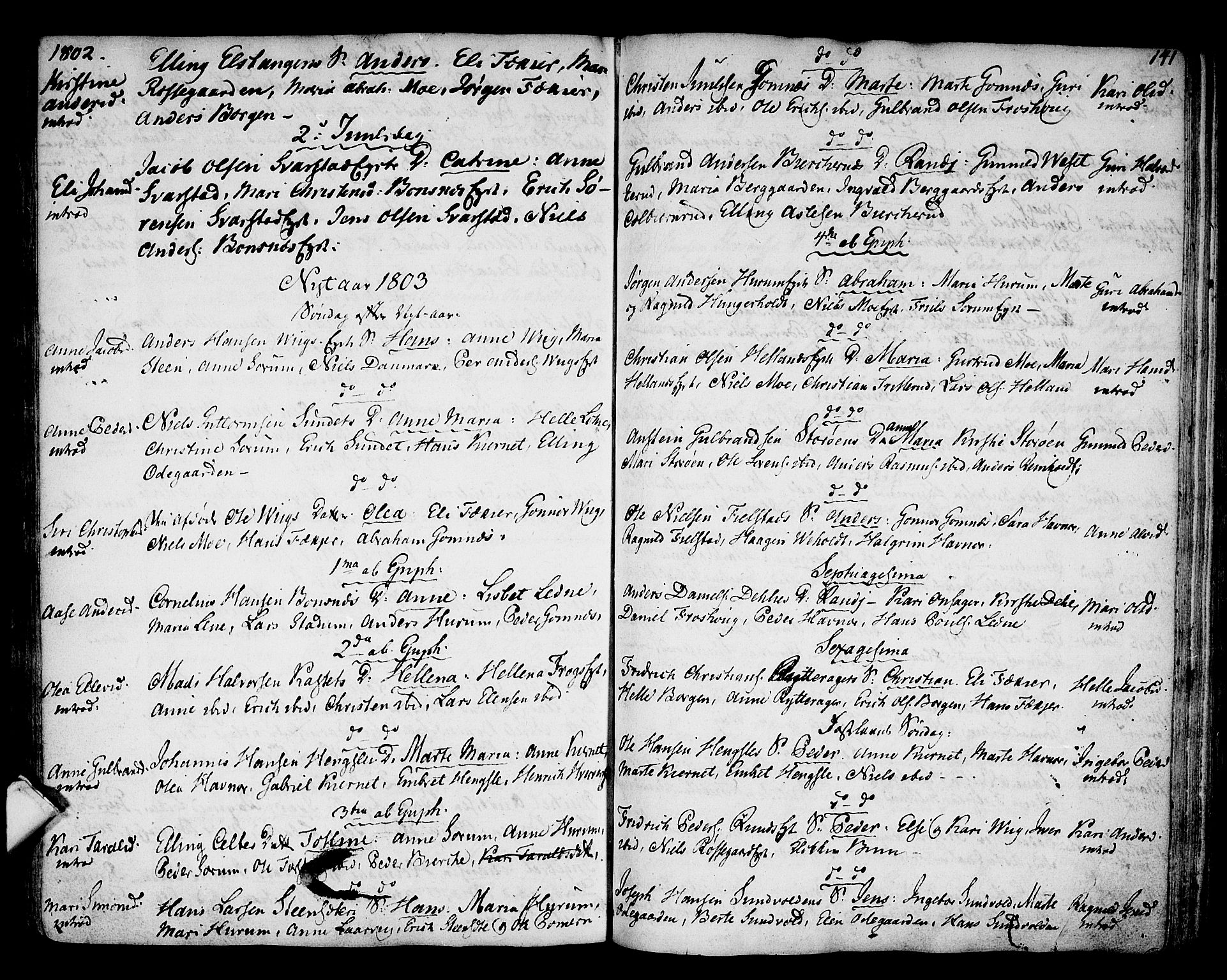 Hole kirkebøker, SAKO/A-228/F/Fa/L0002: Parish register (official) no. I 2, 1766-1814, p. 141