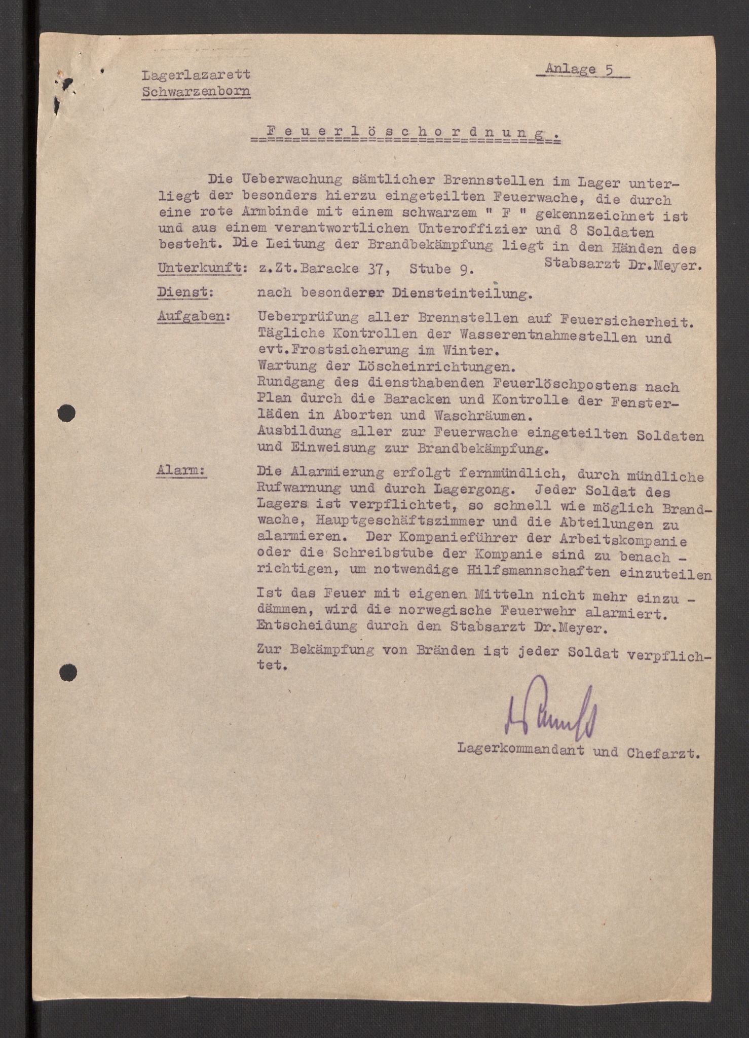 Deutscher Oberbefehlshaber Norwegen (DOBN), AV/RA-RAFA-2197/D/Dja/L0070/0001: DBO Abt. 1a / Lagerordnungen, 1946