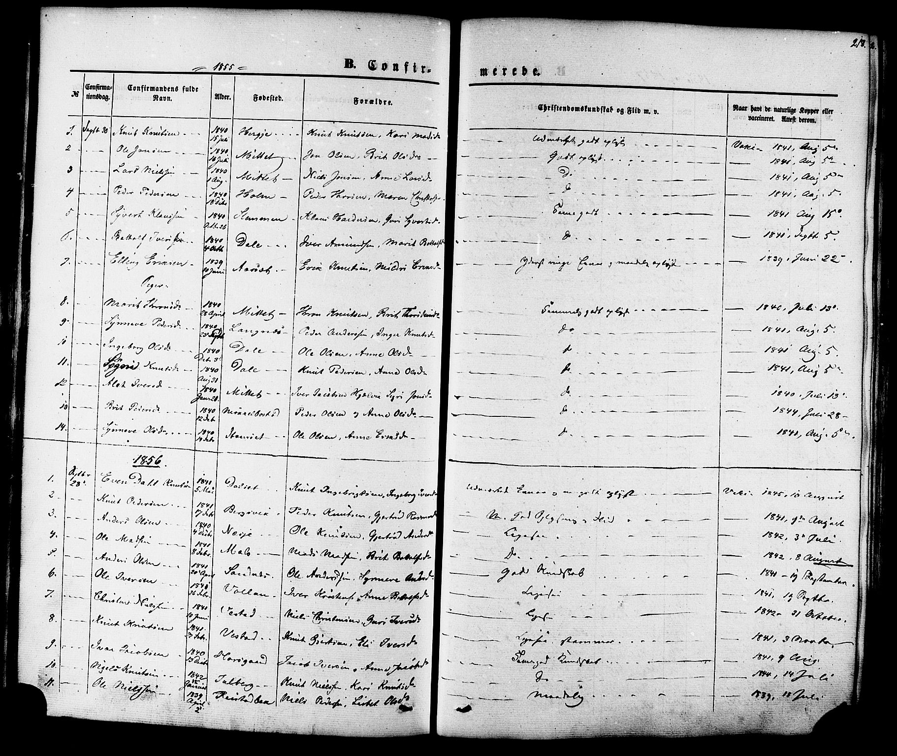 Ministerialprotokoller, klokkerbøker og fødselsregistre - Møre og Romsdal, AV/SAT-A-1454/547/L0603: Parish register (official) no. 547A05, 1846-1877, p. 218