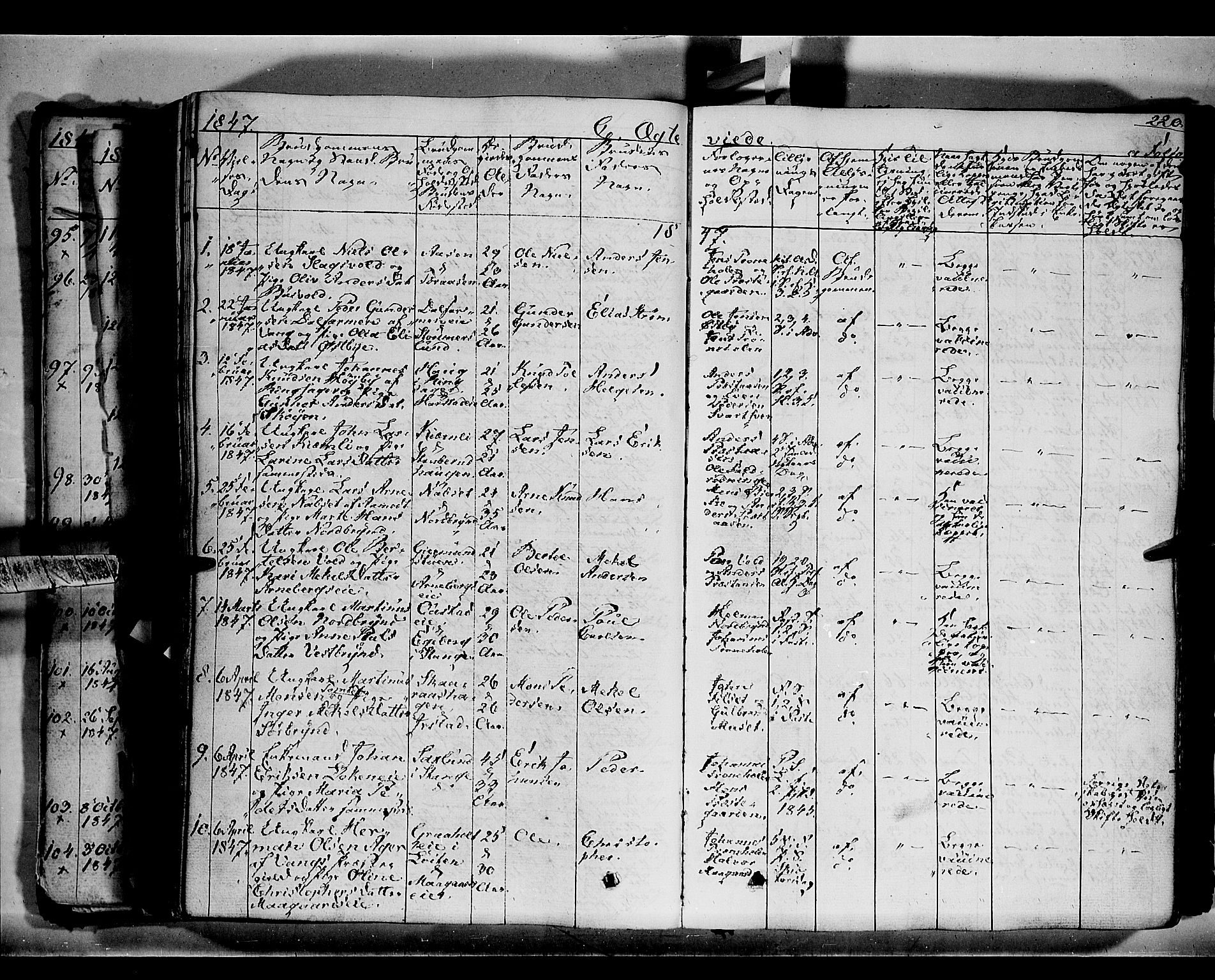 Romedal prestekontor, SAH/PREST-004/K/L0004: Parish register (official) no. 4, 1847-1861, p. 220