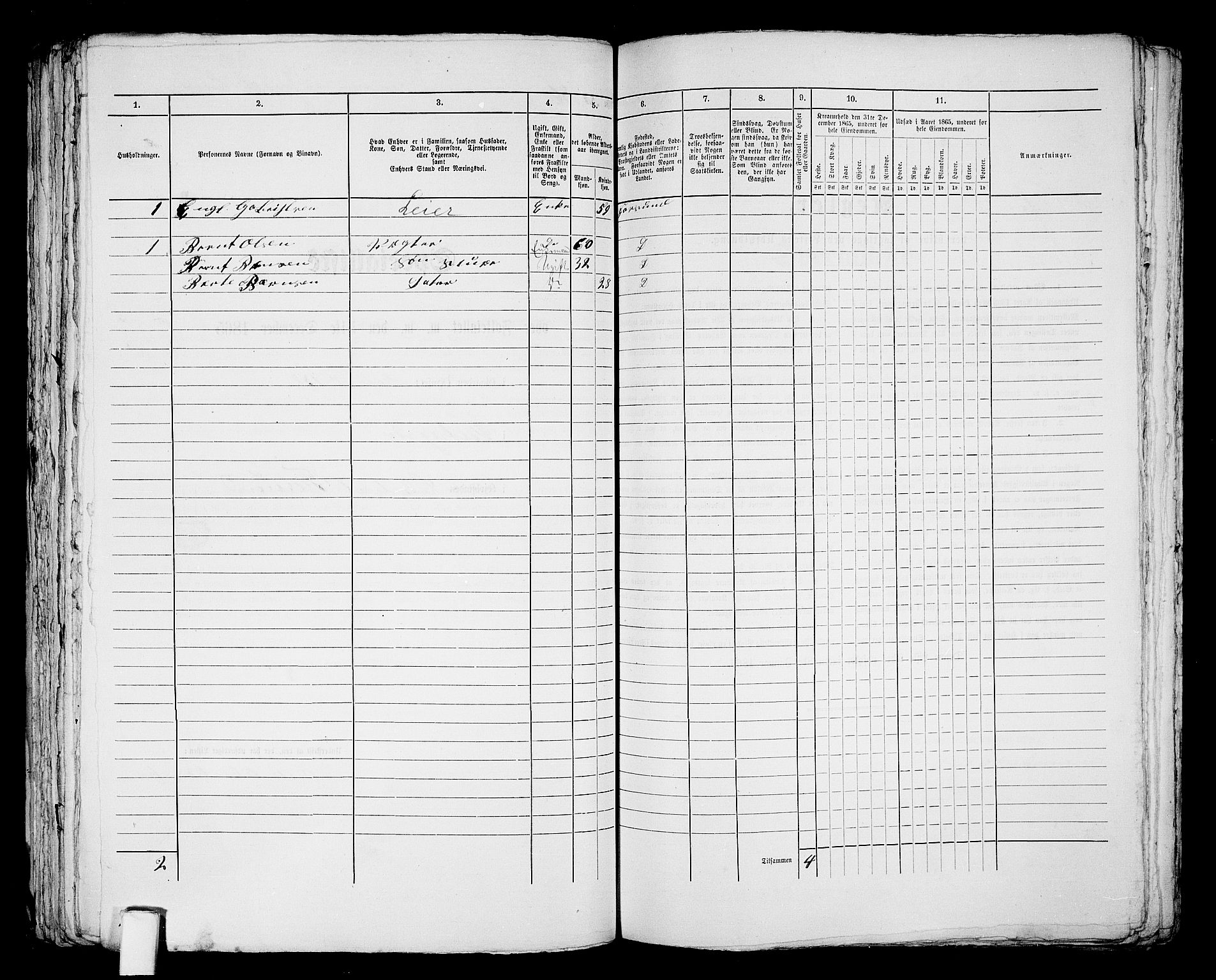 RA, 1865 census for Vanse/Farsund, 1865, p. 179