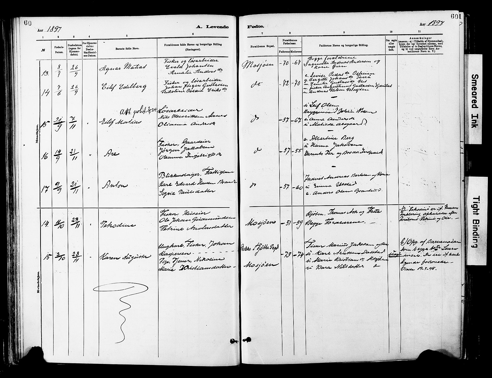 Ministerialprotokoller, klokkerbøker og fødselsregistre - Nordland, SAT/A-1459/820/L0296: Parish register (official) no. 820A17, 1880-1903, p. 60