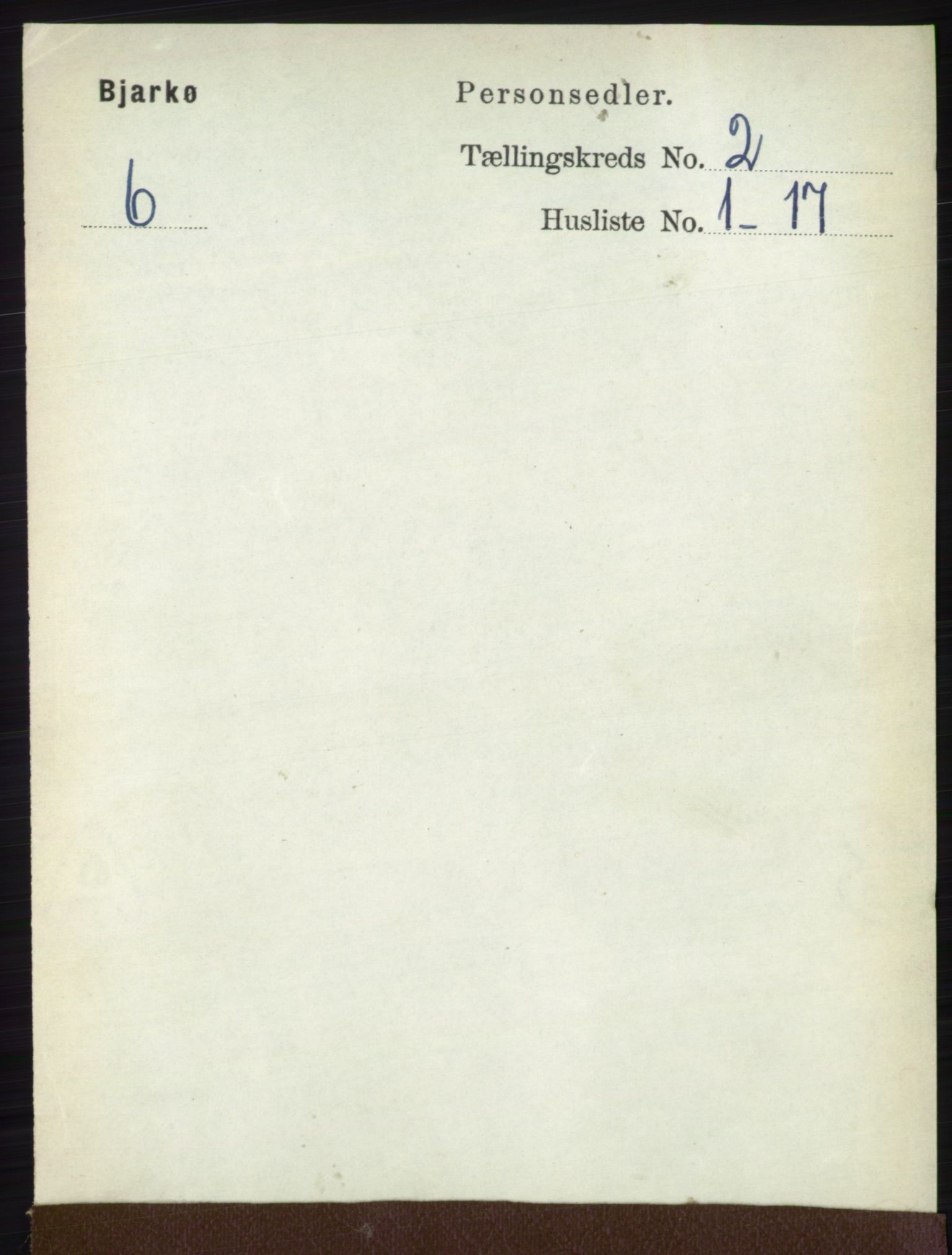 RA, 1891 census for 1915 Bjarkøy, 1891, p. 688