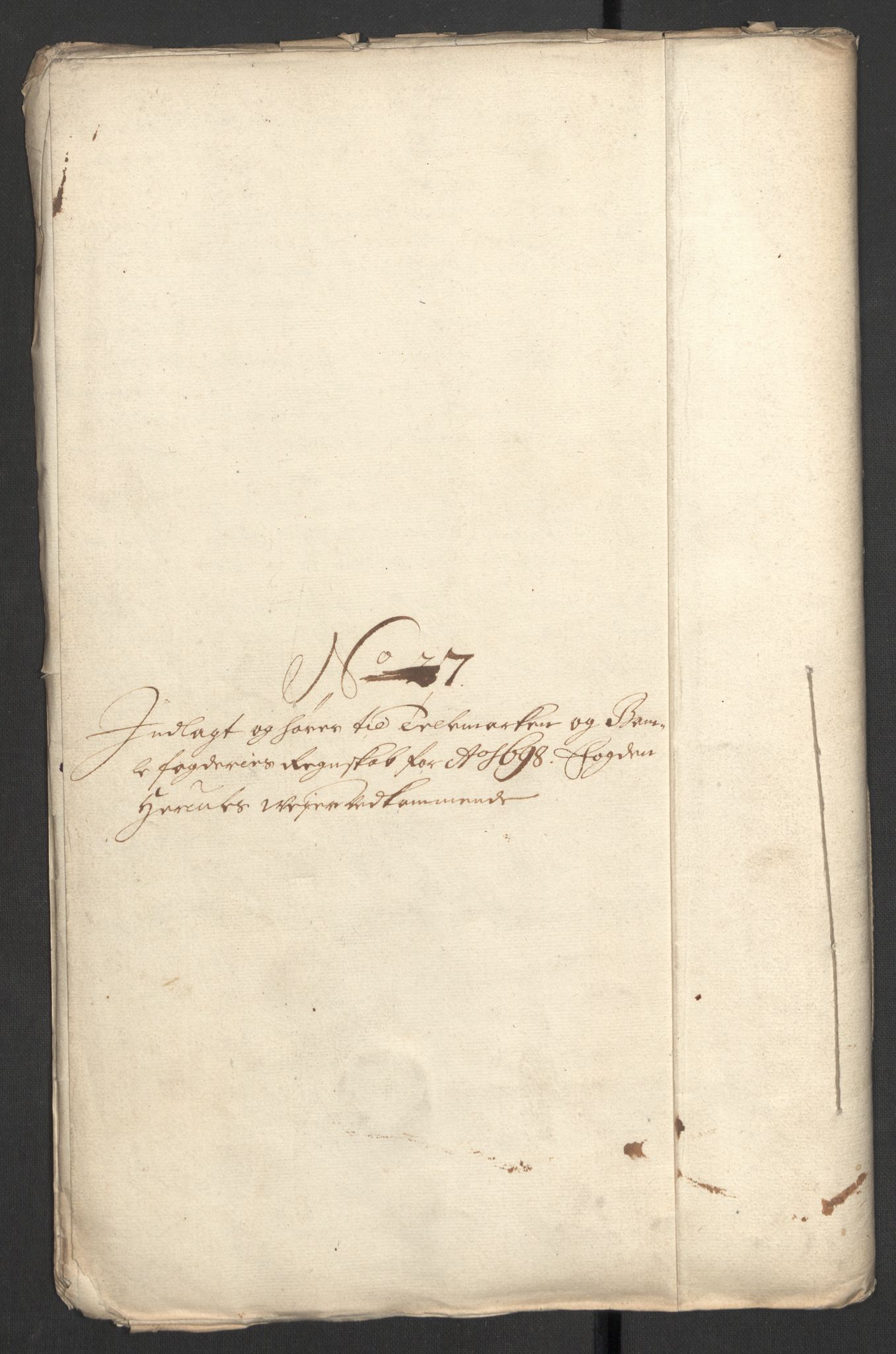 Rentekammeret inntil 1814, Reviderte regnskaper, Fogderegnskap, RA/EA-4092/R36/L2099: Fogderegnskap Øvre og Nedre Telemark og Bamble, 1698, p. 30