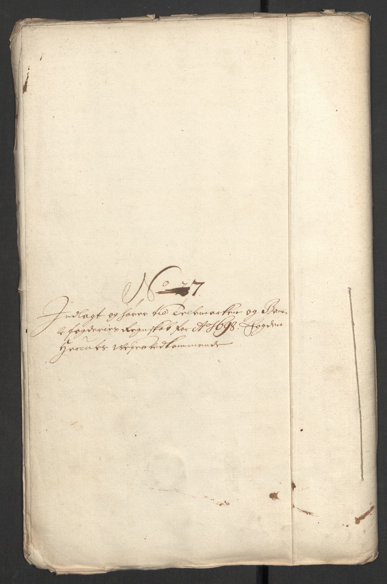 Rentekammeret inntil 1814, Reviderte regnskaper, Fogderegnskap, AV/RA-EA-4092/R36/L2099: Fogderegnskap Øvre og Nedre Telemark og Bamble, 1698, p. 30