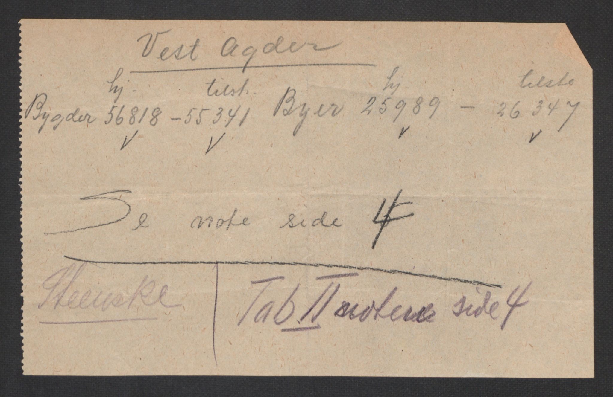 SAK, 1920 census for Oddernes, 1920, p. 6