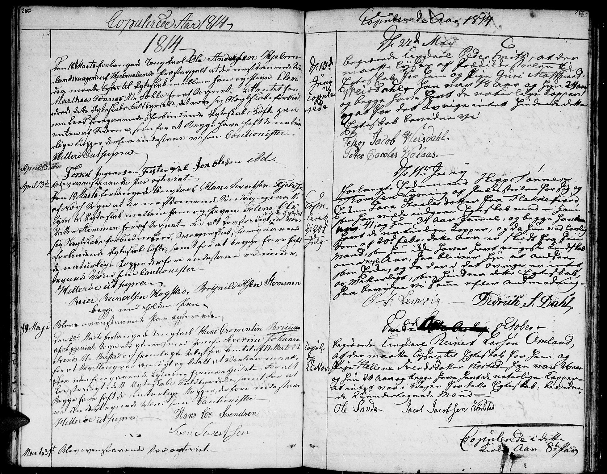 Flekkefjord sokneprestkontor, SAK/1111-0012/F/Fa/Fab/L0002: Parish register (official) no. A 2, 1781-1832, p. 280-281