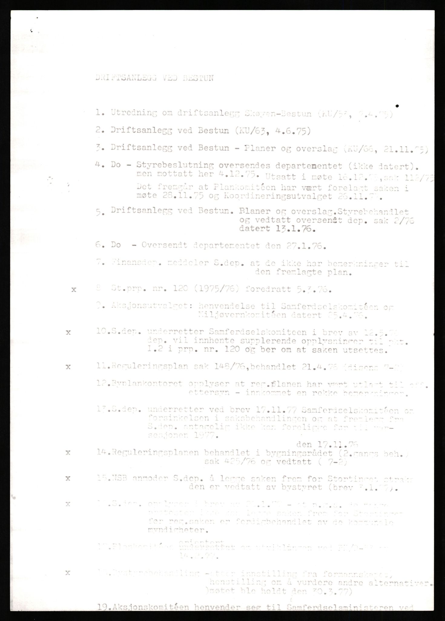 Norges statsbaner, Hovedadministrasjonen, Plankontoret for Oslo S, AV/RA-S-5410/D/L0171: Driftsbanegården. Øvrige driftsbanegårder, 1976-1978, p. 30