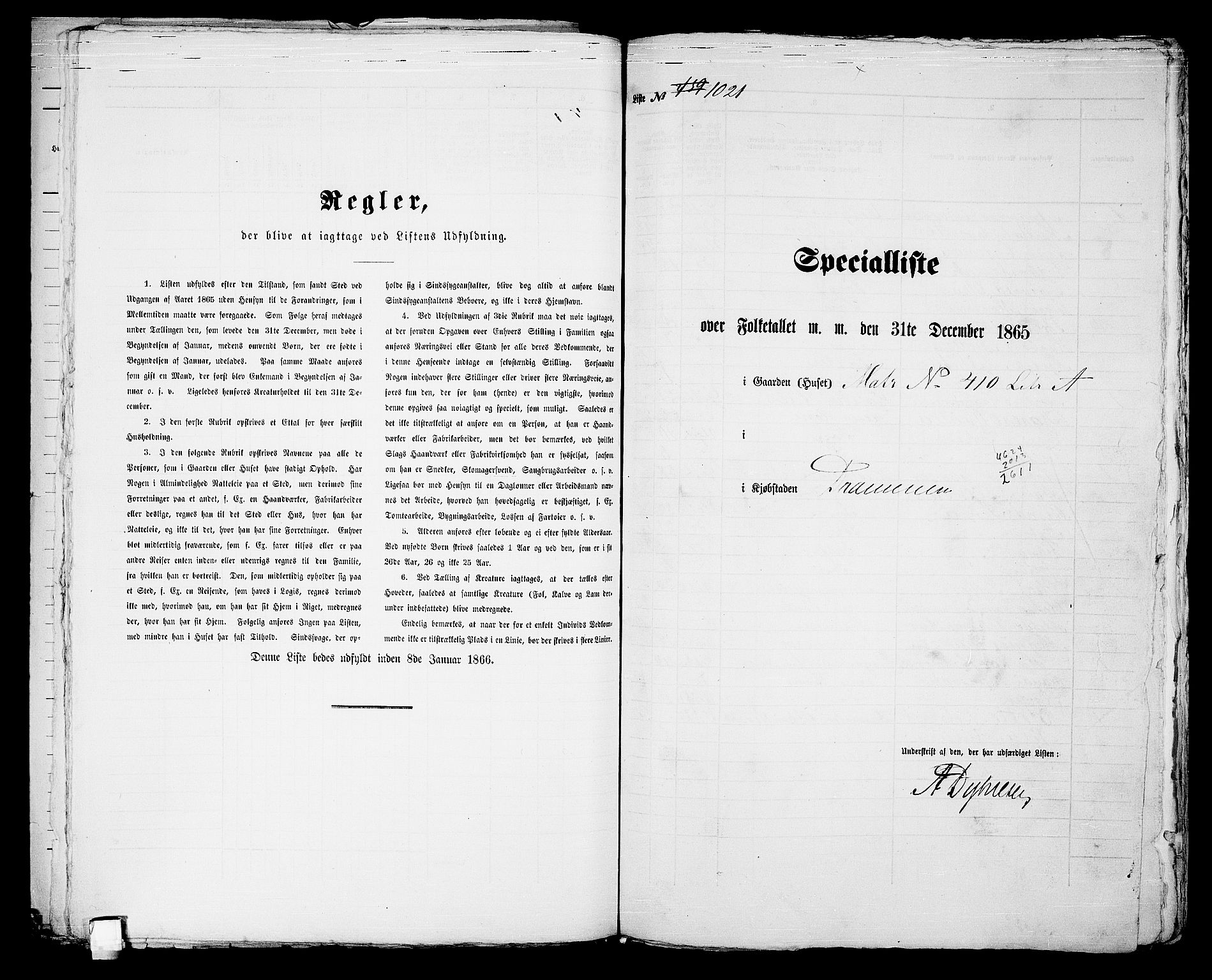 RA, 1865 census for Strømsø in Drammen, 1865, p. 867