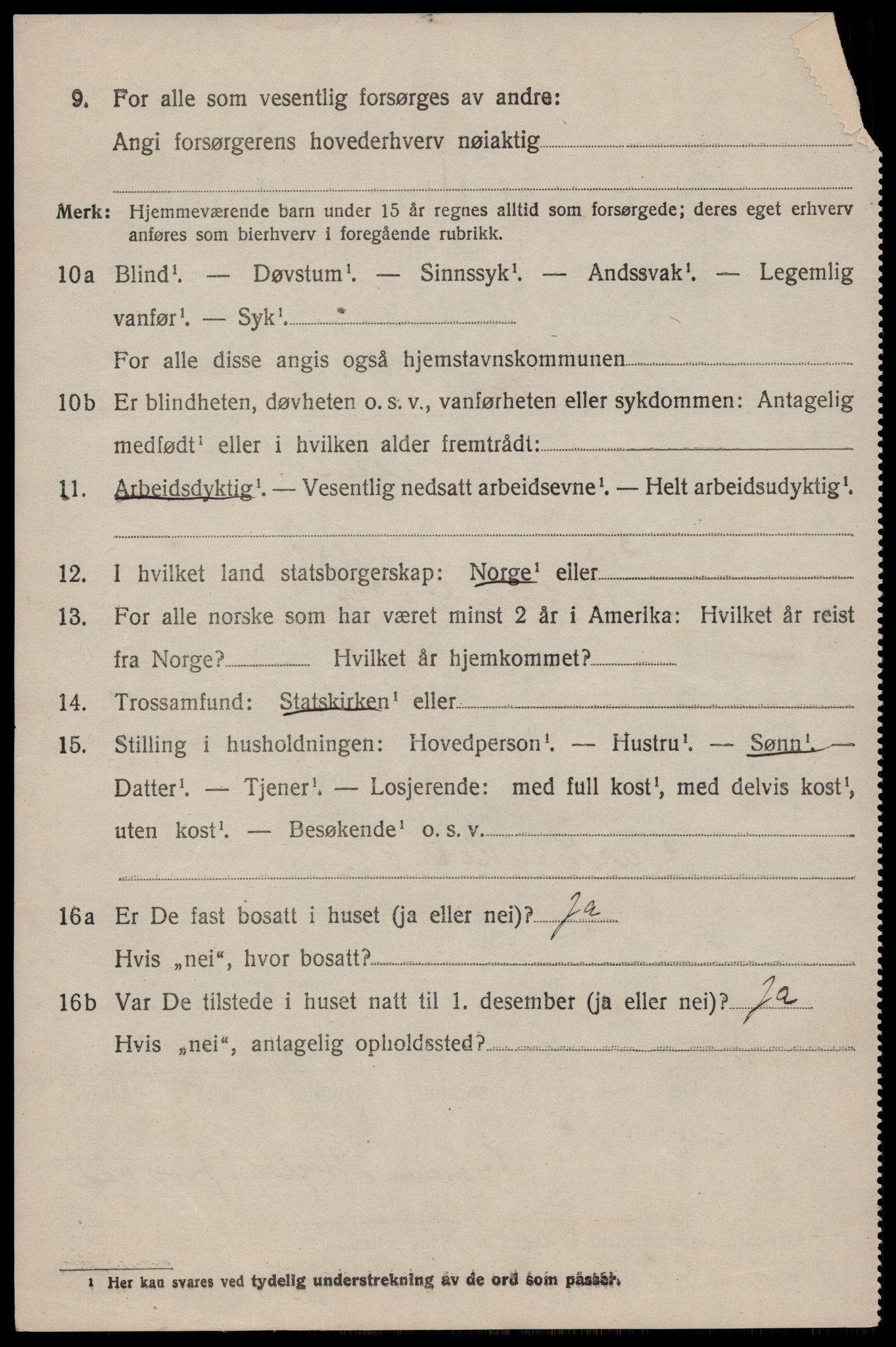 SAST, 1920 census for Høyland, 1920, p. 12981