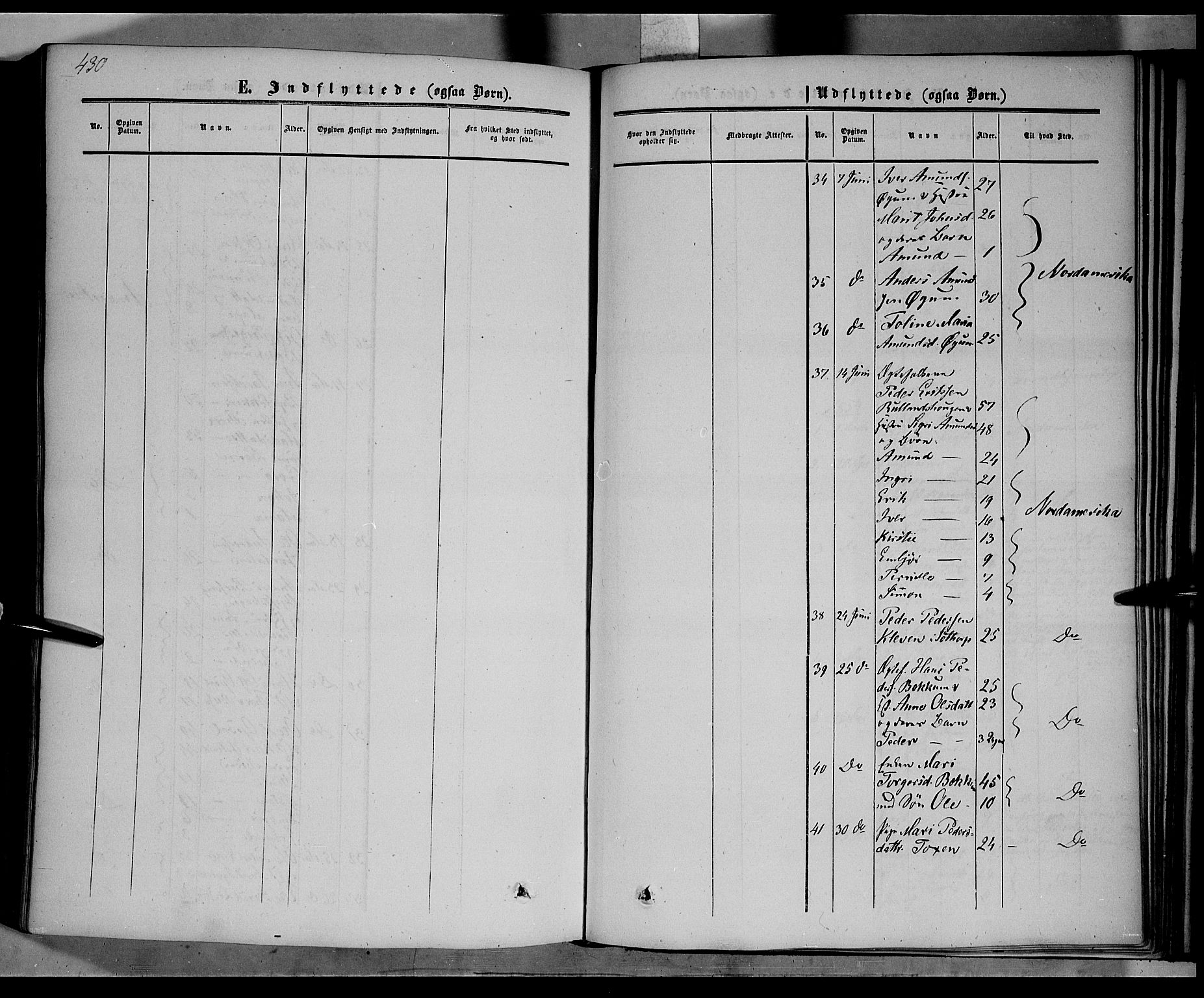 Nord-Fron prestekontor, SAH/PREST-080/H/Ha/Haa/L0001: Parish register (official) no. 1, 1851-1864, p. 430