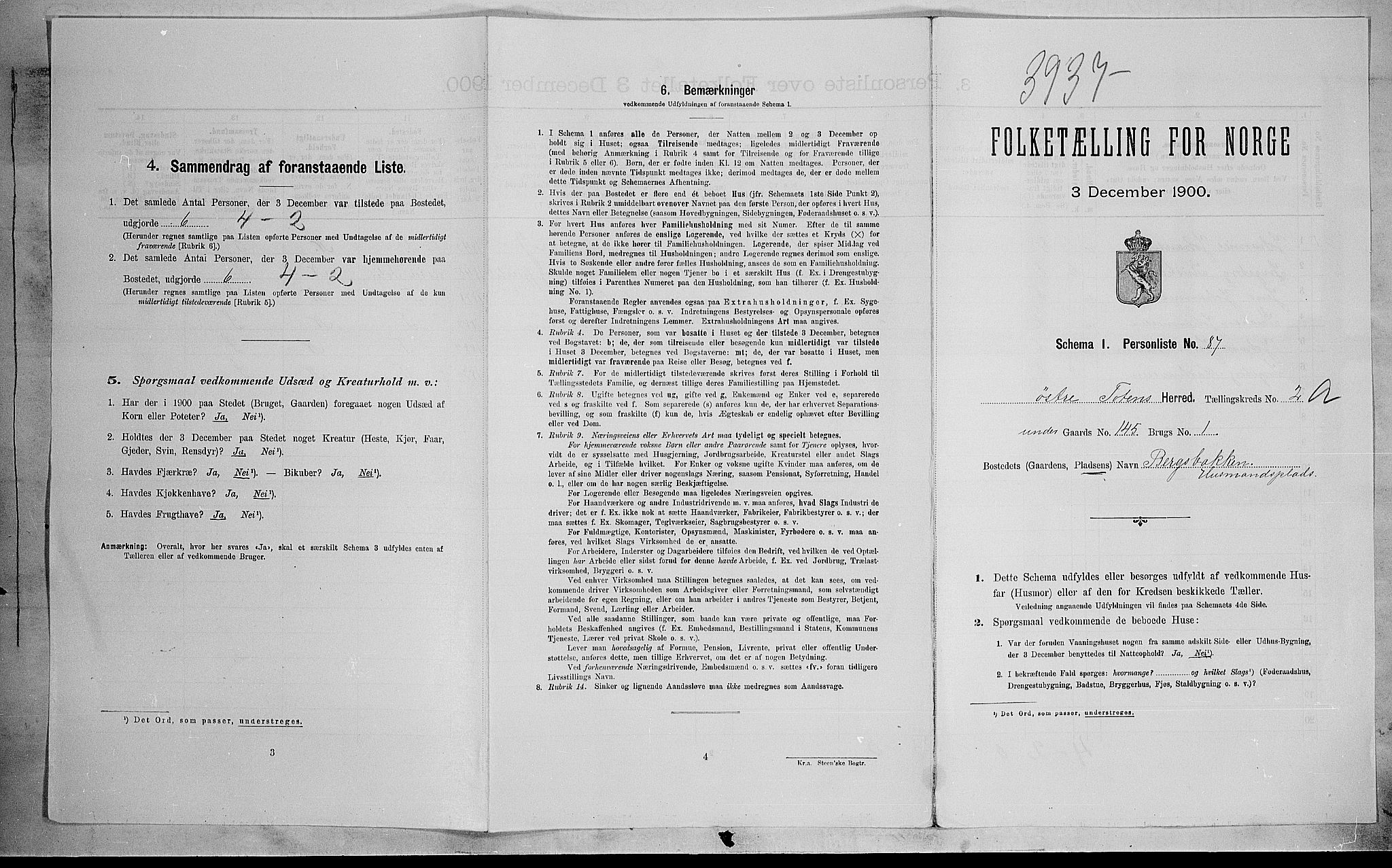 SAH, 1900 census for Østre Toten, 1900, p. 514