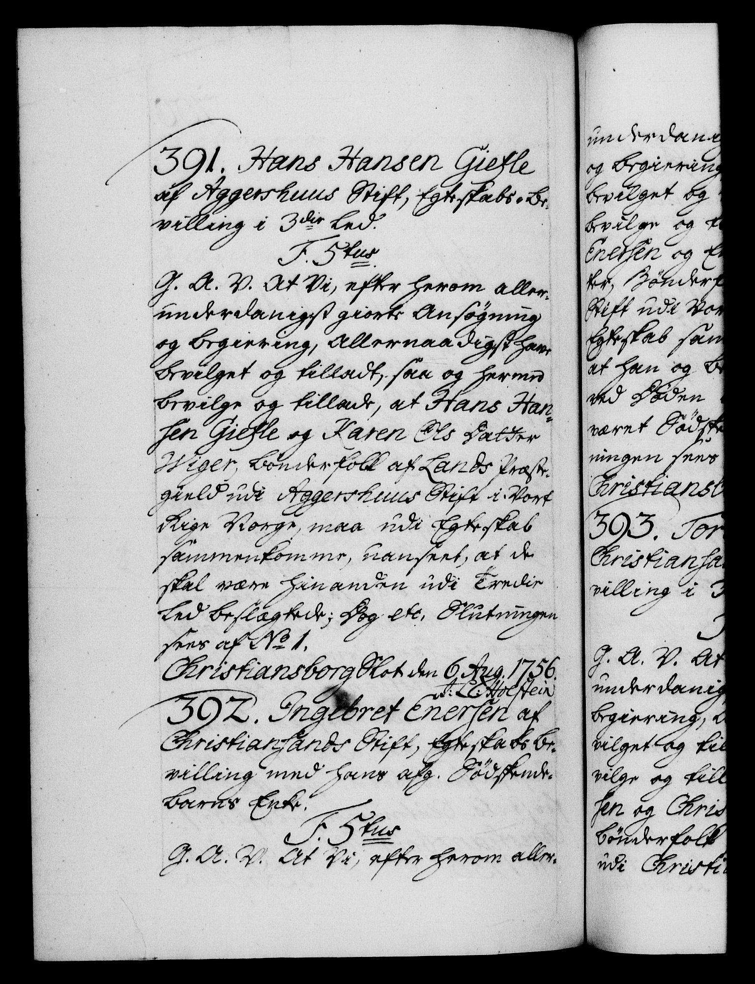 Danske Kanselli 1572-1799, RA/EA-3023/F/Fc/Fca/Fcaa/L0039: Norske registre, 1755-1756, p. 700b