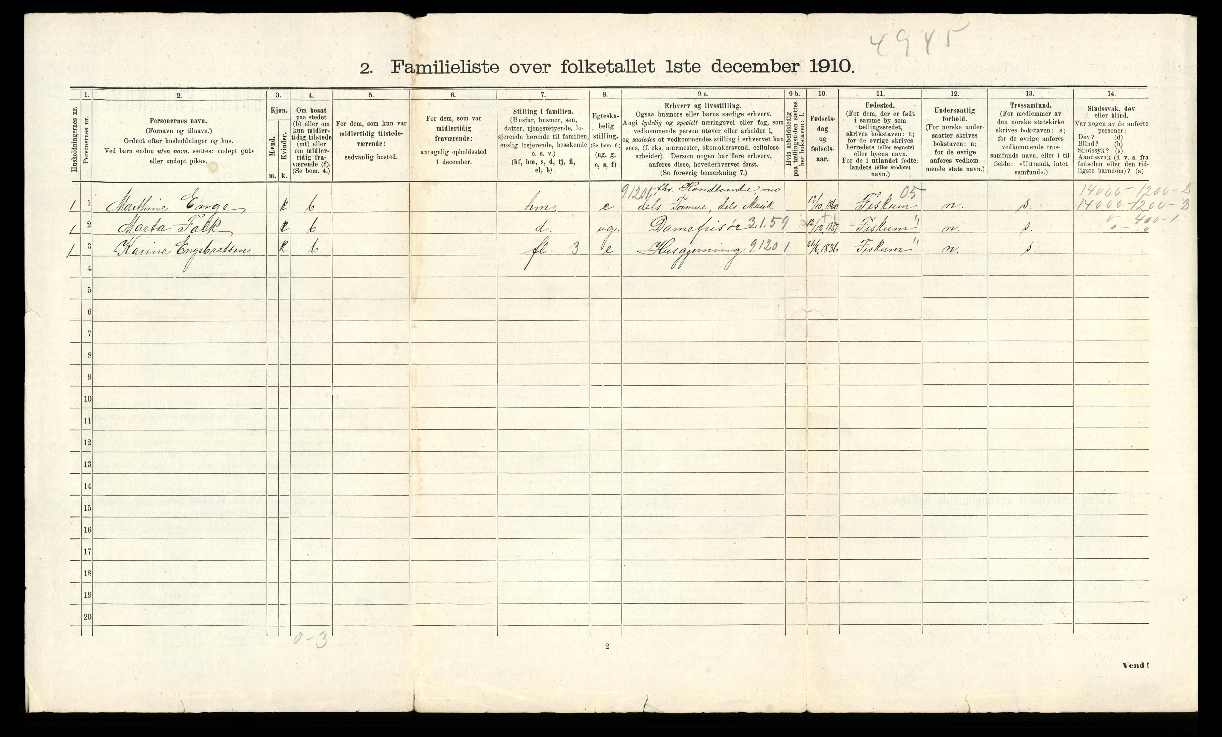 RA, 1910 census for Drammen, 1910, p. 5619