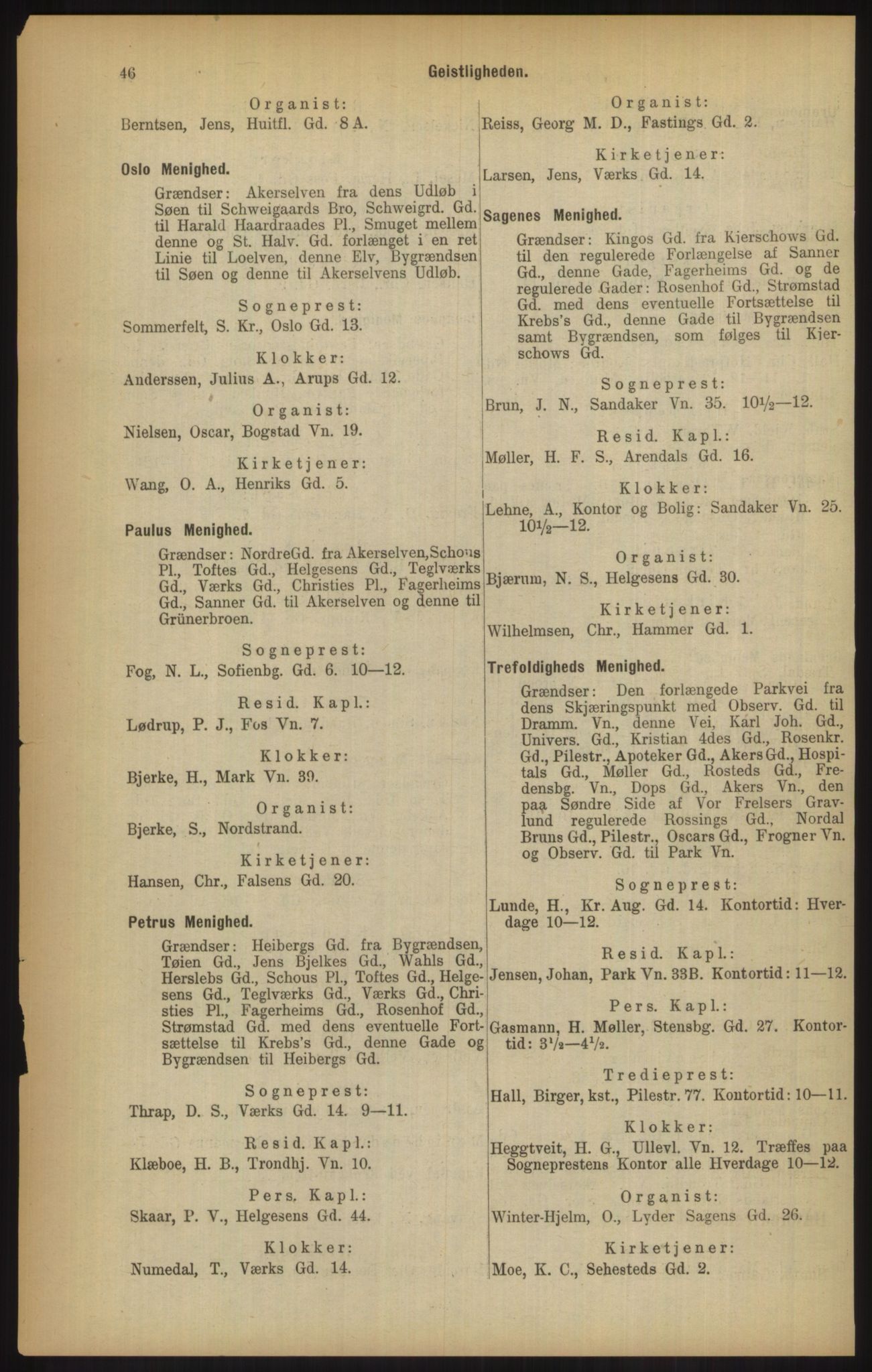 Kristiania/Oslo adressebok, PUBL/-, 1902, p. 46