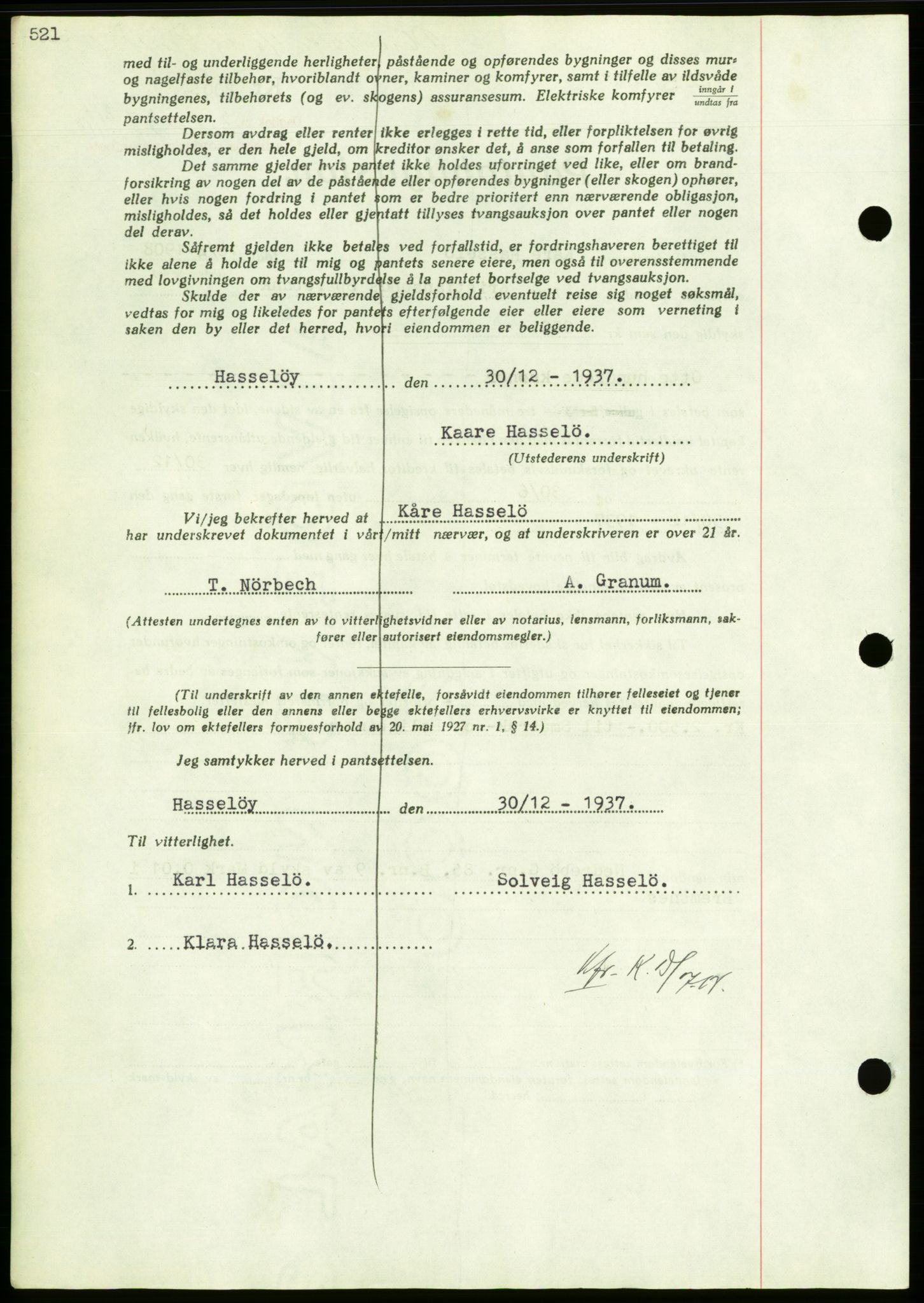 Nordmøre sorenskriveri, AV/SAT-A-4132/1/2/2Ca/L0092: Mortgage book no. B82, 1937-1938, Diary no: : 3186/1937