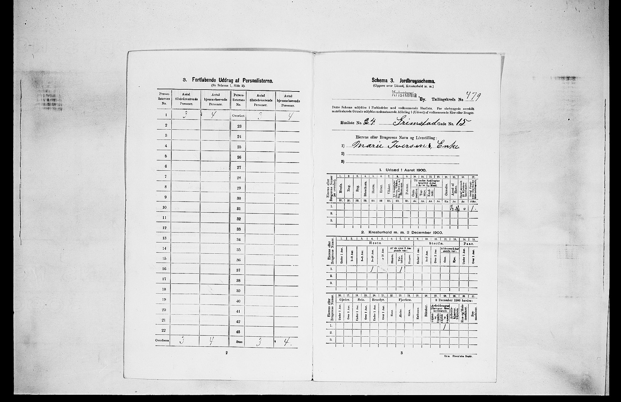 SAO, 1900 census for Kristiania, 1900, p. 28072