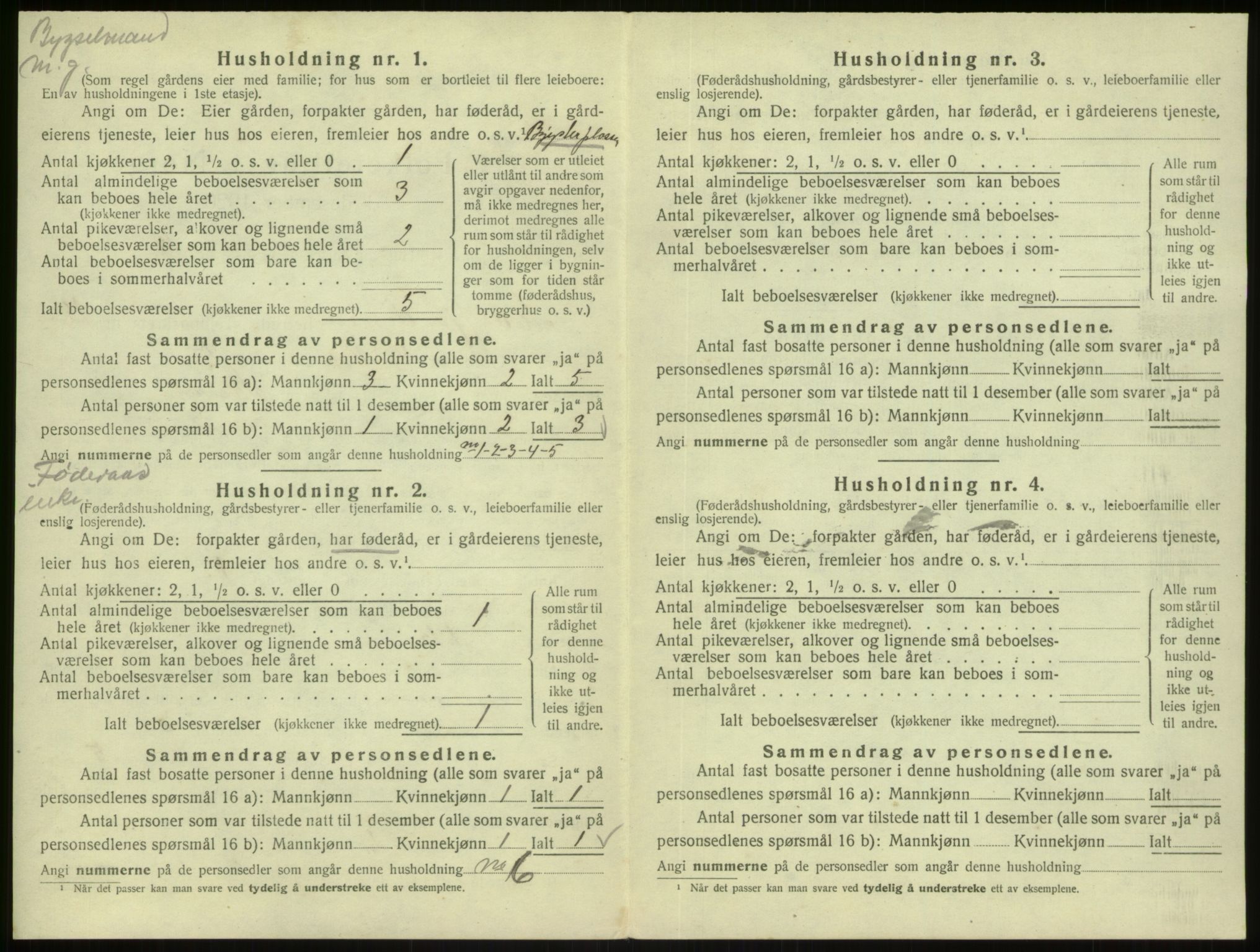 SAB, 1920 census for Masfjorden, 1920, p. 632