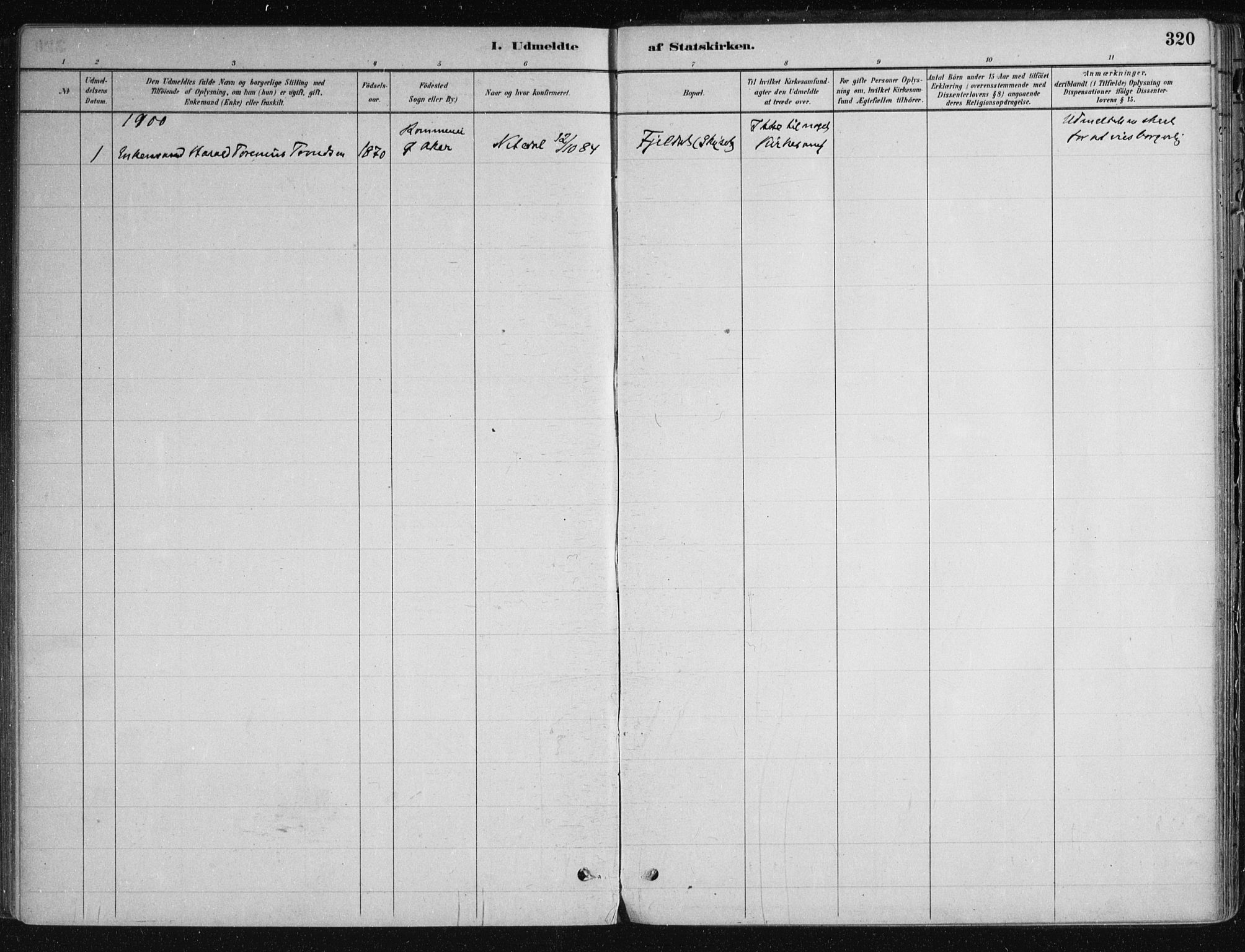 Nittedal prestekontor Kirkebøker, SAO/A-10365a/F/Fa/L0007: Parish register (official) no. I 7, 1879-1901, p. 320