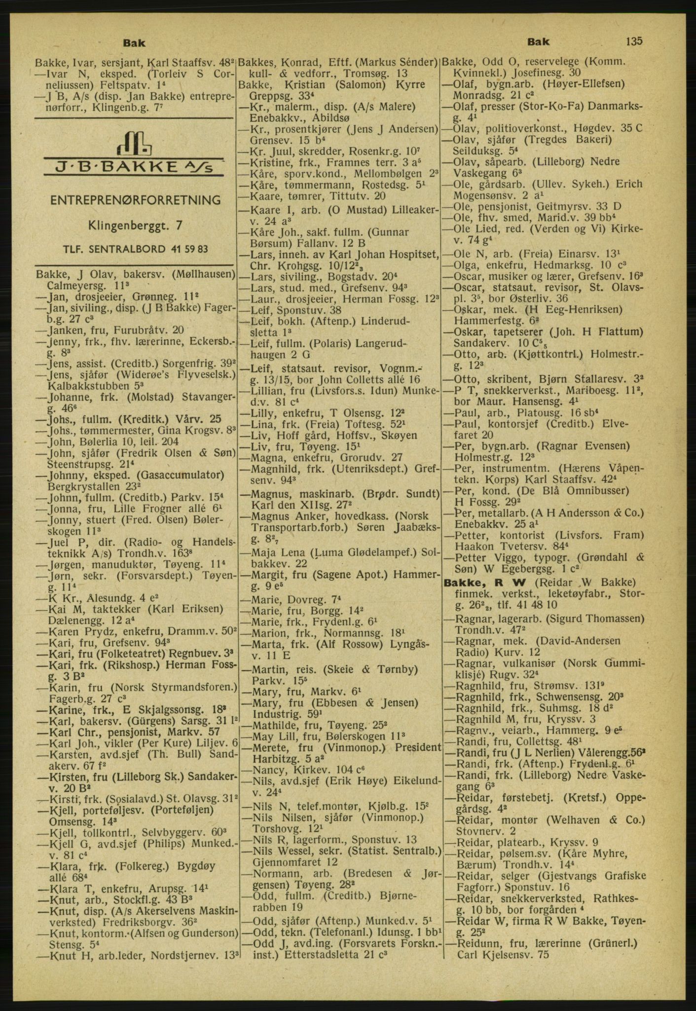 Kristiania/Oslo adressebok, PUBL/-, 1959-1960, p. 135