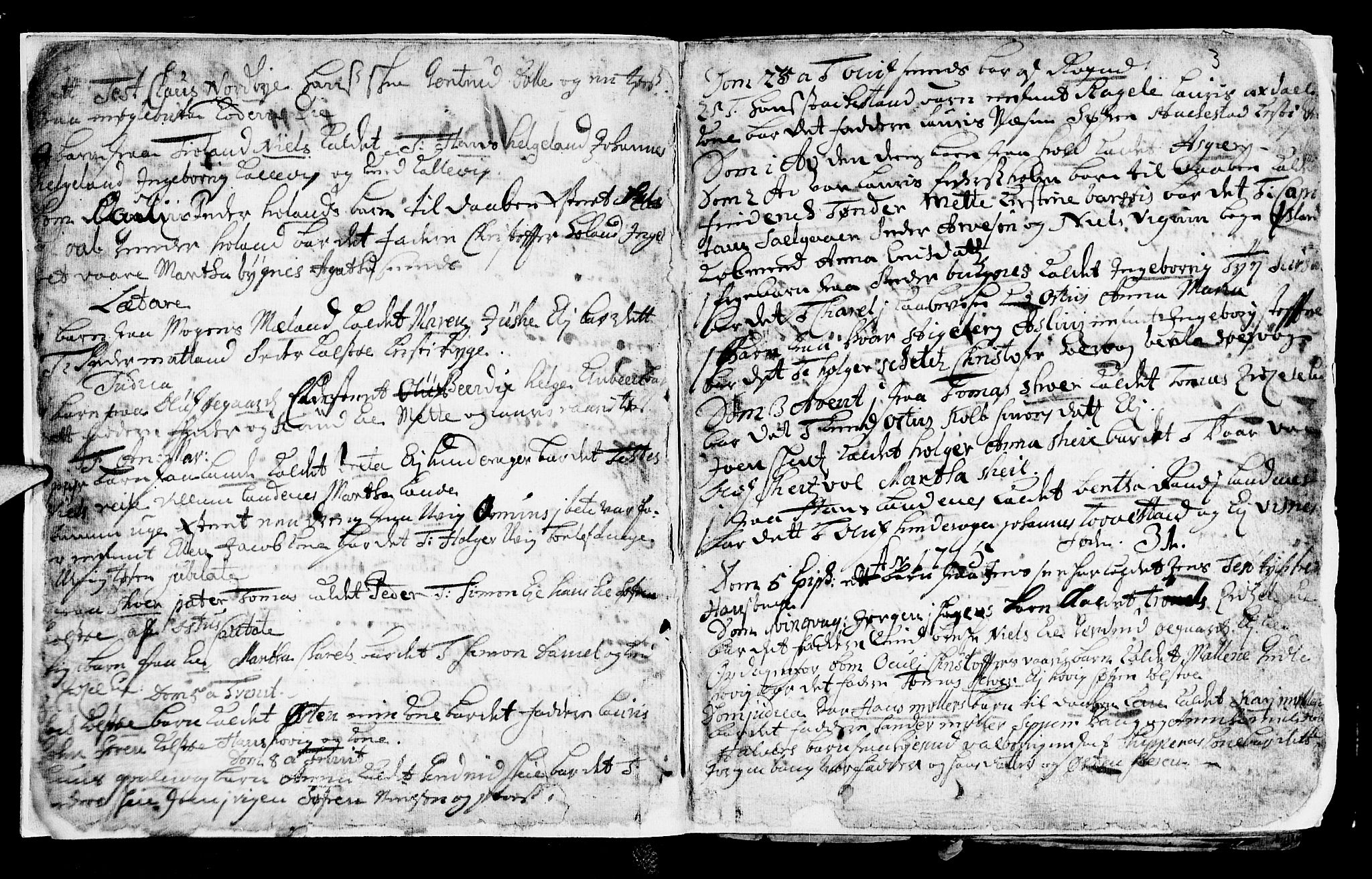 Avaldsnes sokneprestkontor, SAST/A -101851/H/Ha/Haa/L0001: Parish register (official) no. A 1, 1711-1764, p. 3