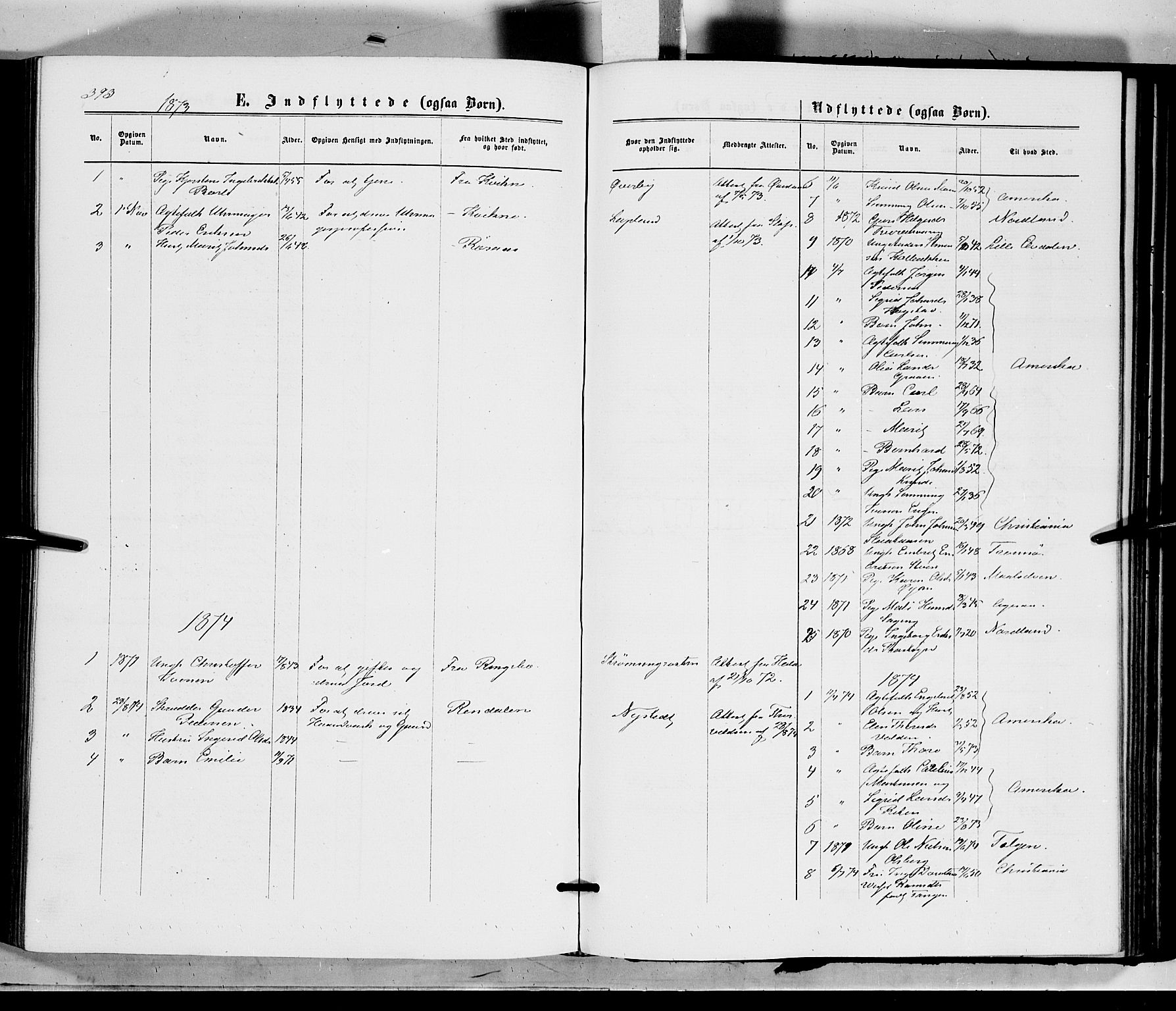 Tynset prestekontor, SAH/PREST-058/H/Ha/Haa/L0021: Parish register (official) no. 21, 1863-1879, p. 393