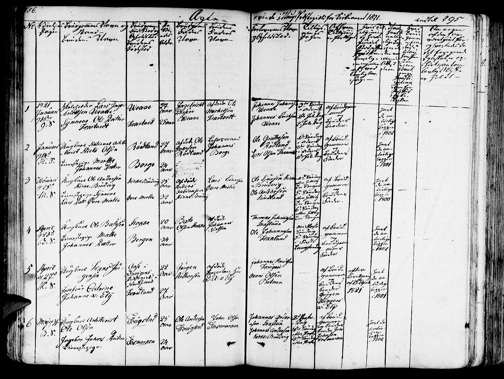 Haus sokneprestembete, SAB/A-75601/H/Haa: Parish register (official) no. A 13, 1821-1827, p. 256