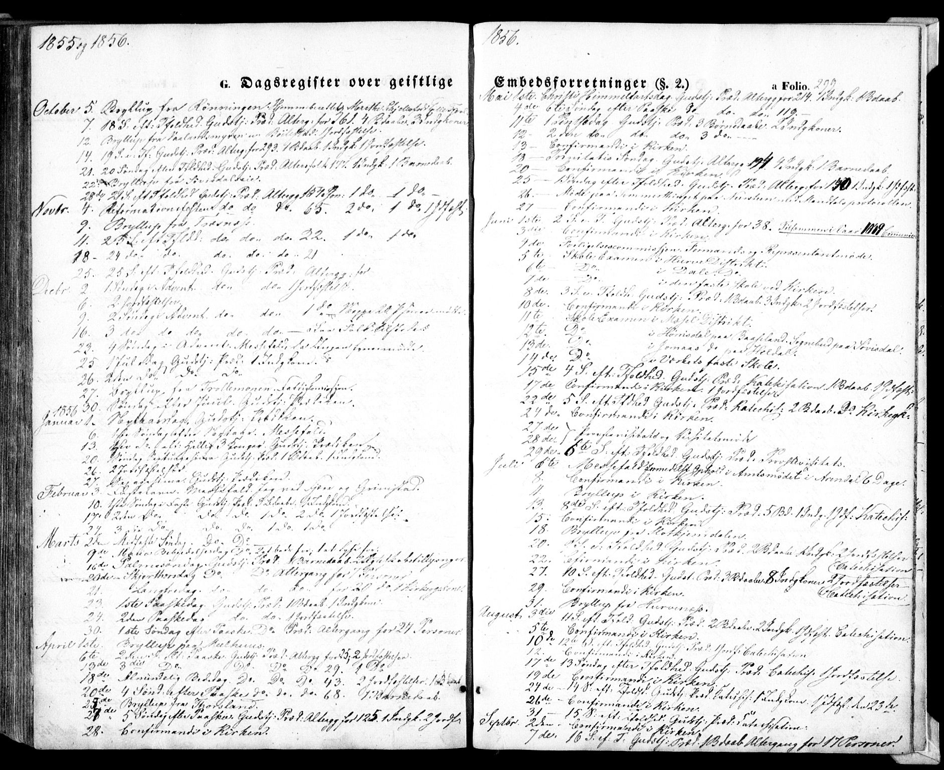 Froland sokneprestkontor, AV/SAK-1111-0013/F/Fa/L0002: Parish register (official) no. A 2, 1845-1863, p. 299