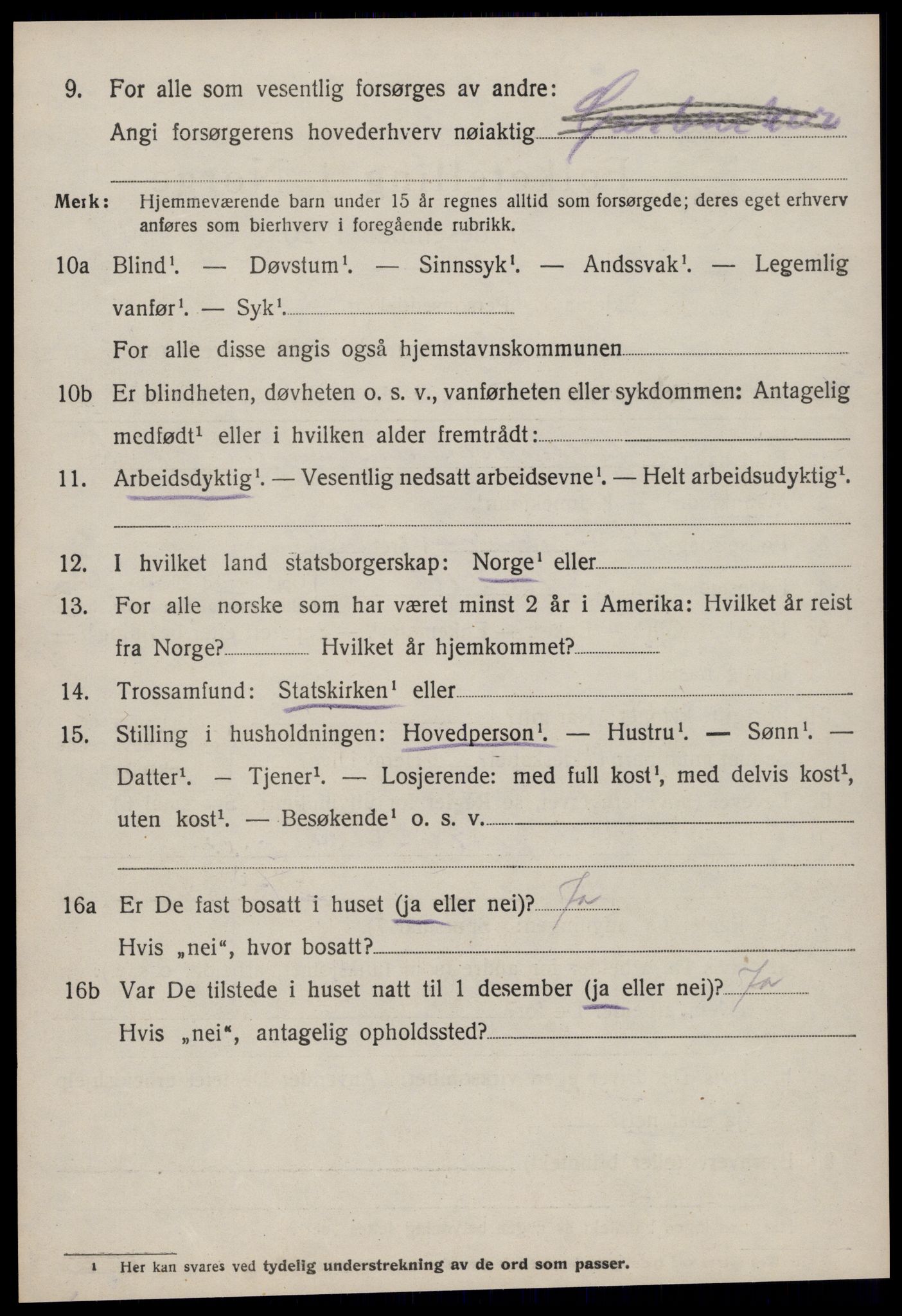 SAT, 1920 census for Aukra, 1920, p. 5052