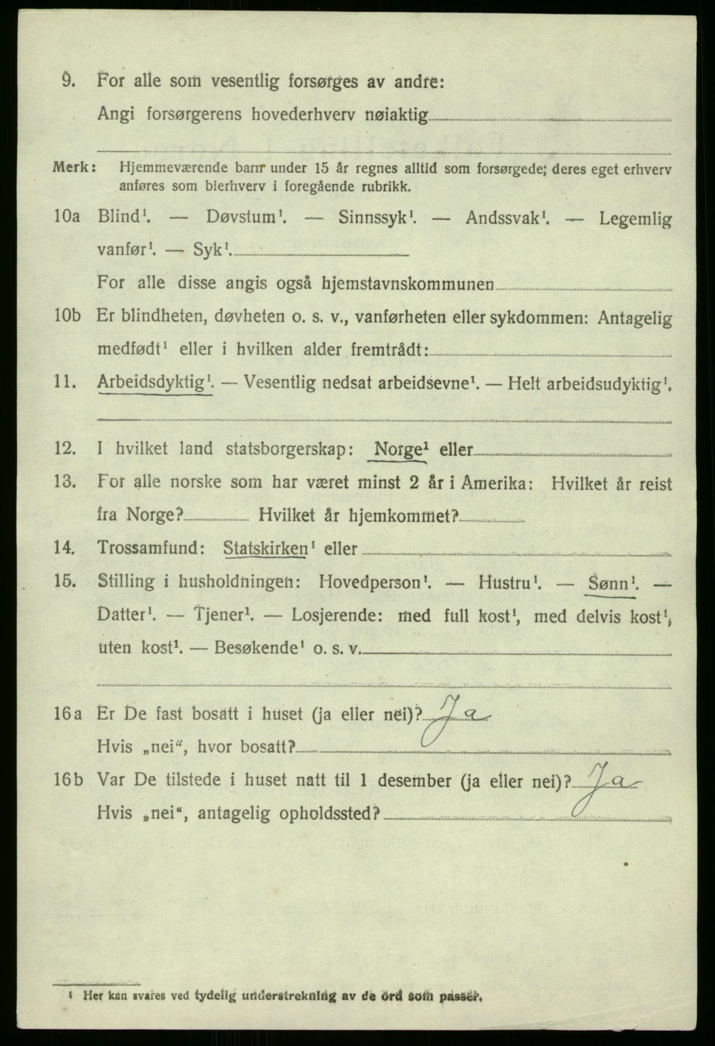 SAB, 1920 census for Manger, 1920, p. 5444