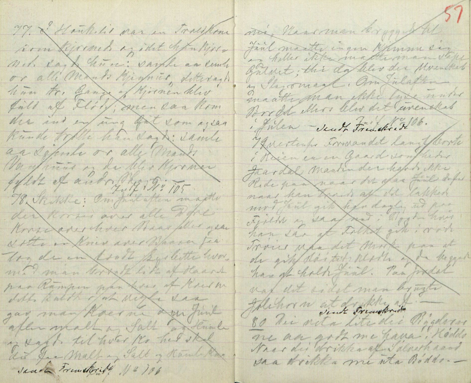 Rikard Berge, TEMU/TGM-A-1003/F/L0016/0015: 529-550 / 543 Oppskrifter av Halvor N. Tvedten, 1894, p. 56-57
