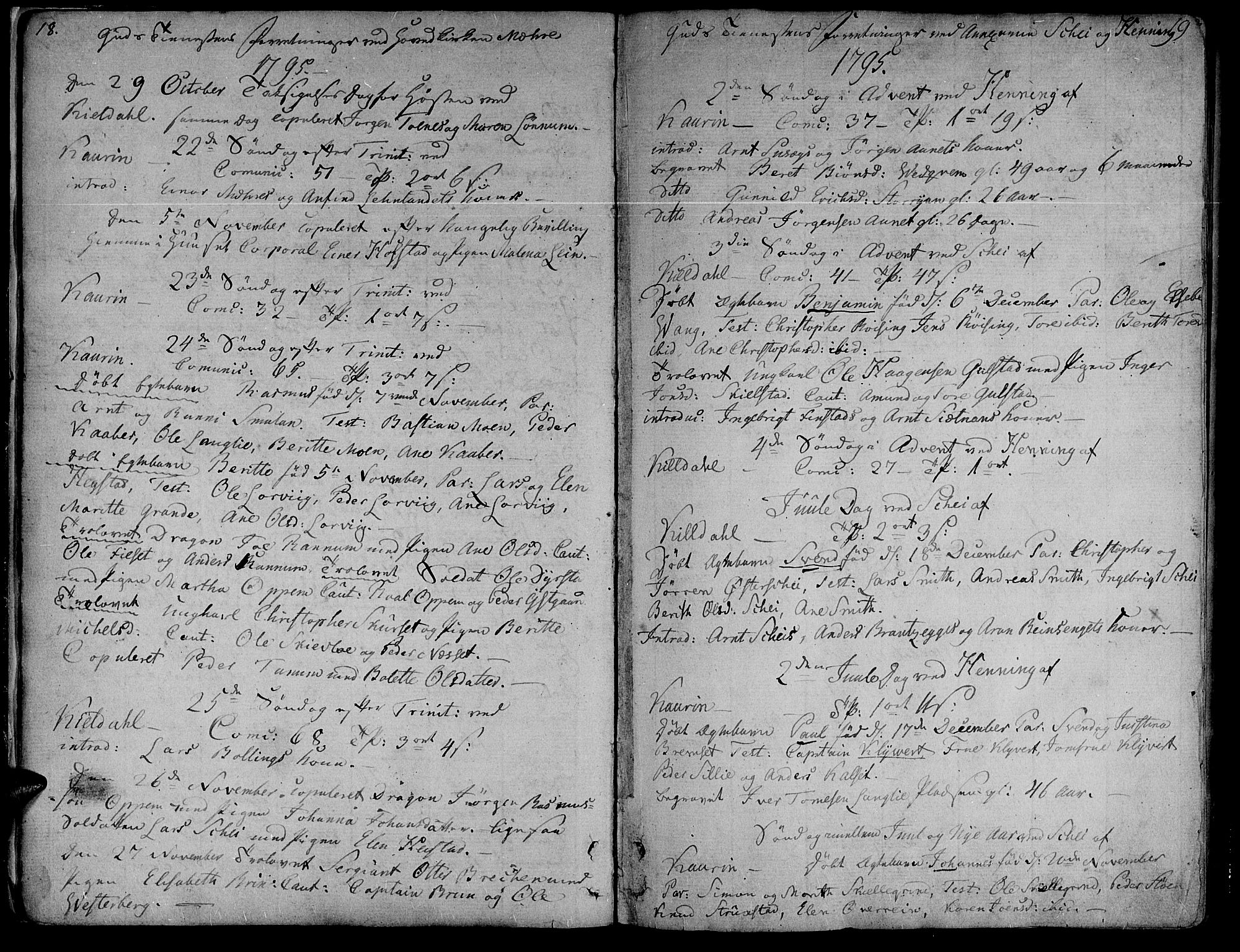 Ministerialprotokoller, klokkerbøker og fødselsregistre - Nord-Trøndelag, SAT/A-1458/735/L0332: Parish register (official) no. 735A03, 1795-1816, p. 18-19