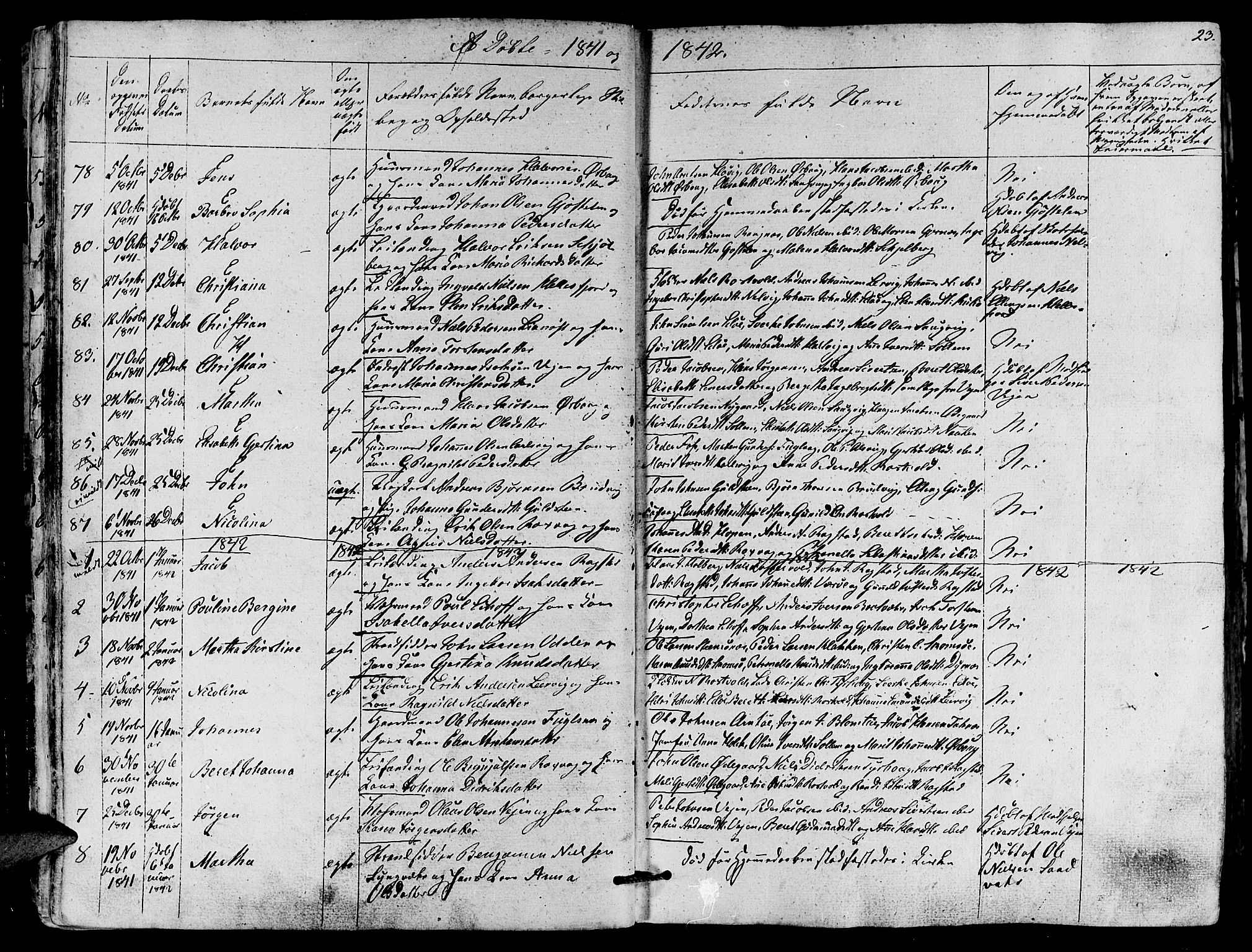 Ministerialprotokoller, klokkerbøker og fødselsregistre - Møre og Romsdal, SAT/A-1454/581/L0936: Parish register (official) no. 581A04, 1836-1852, p. 23