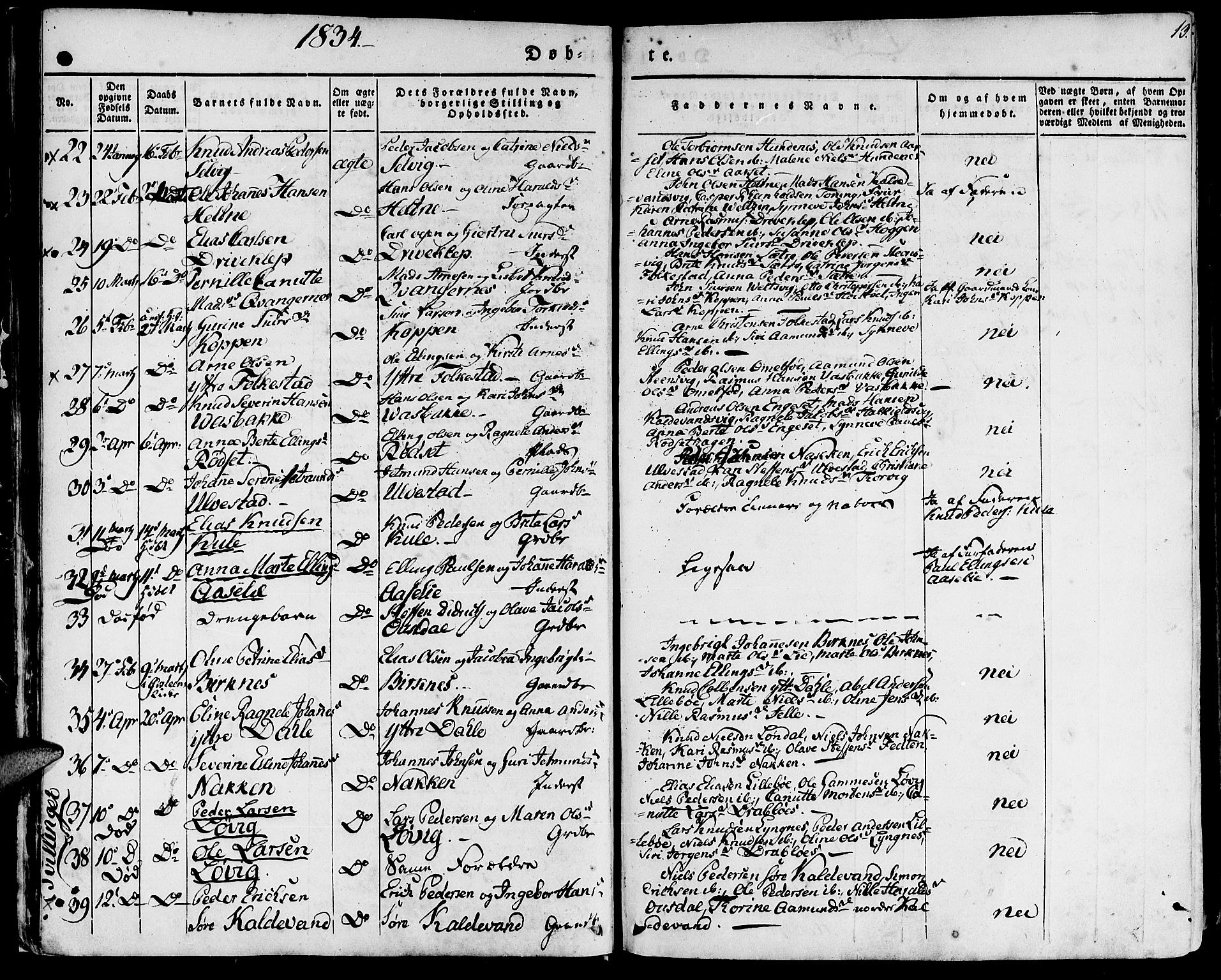 Ministerialprotokoller, klokkerbøker og fødselsregistre - Møre og Romsdal, AV/SAT-A-1454/511/L0139: Parish register (official) no. 511A06, 1831-1850, p. 13