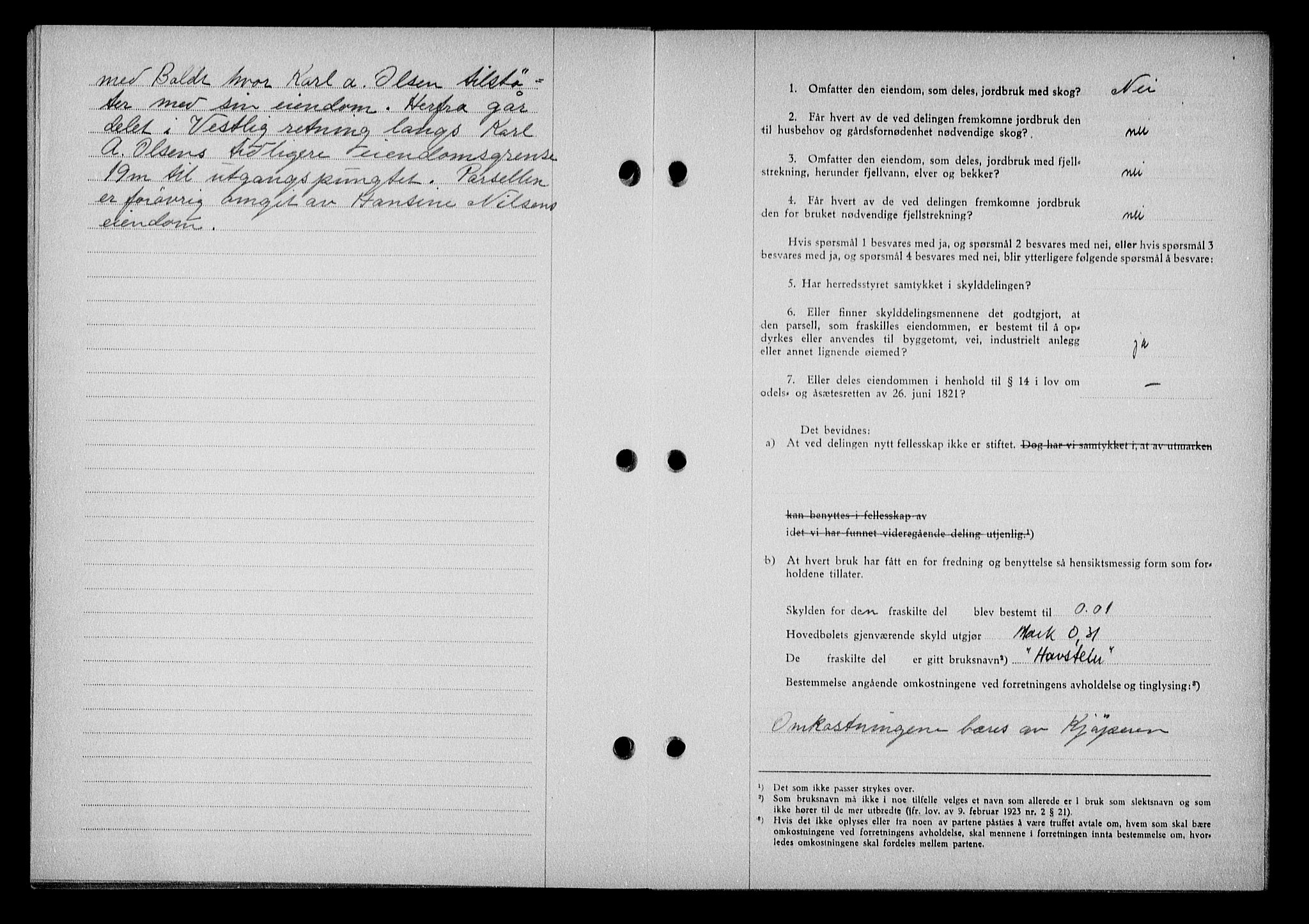 Nedenes sorenskriveri, AV/SAK-1221-0006/G/Gb/Gba/L0050: Mortgage book no. A-IV, 1942-1943, Diary no: : 1287/1942