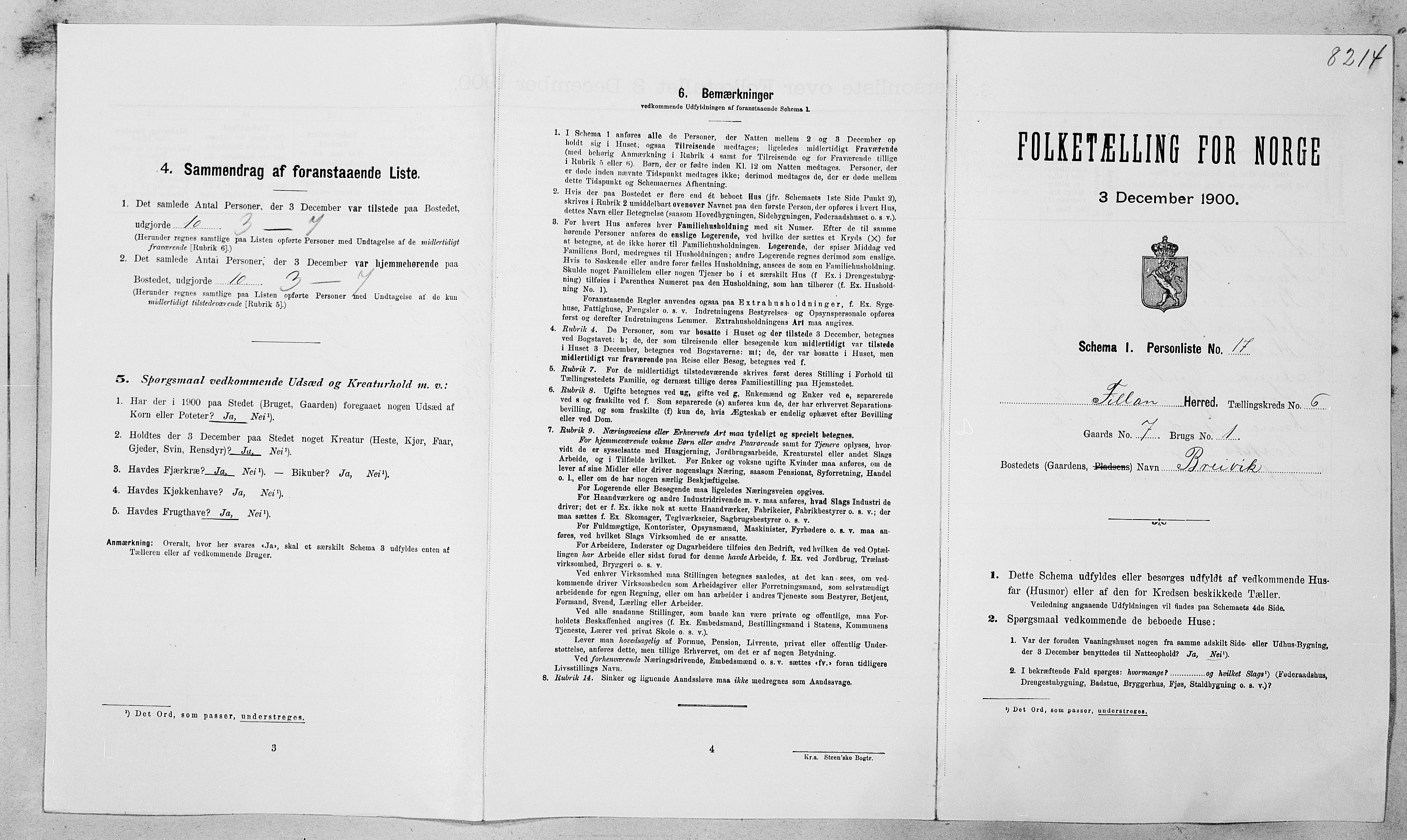 SAT, 1900 census for Fillan, 1900, p. 389