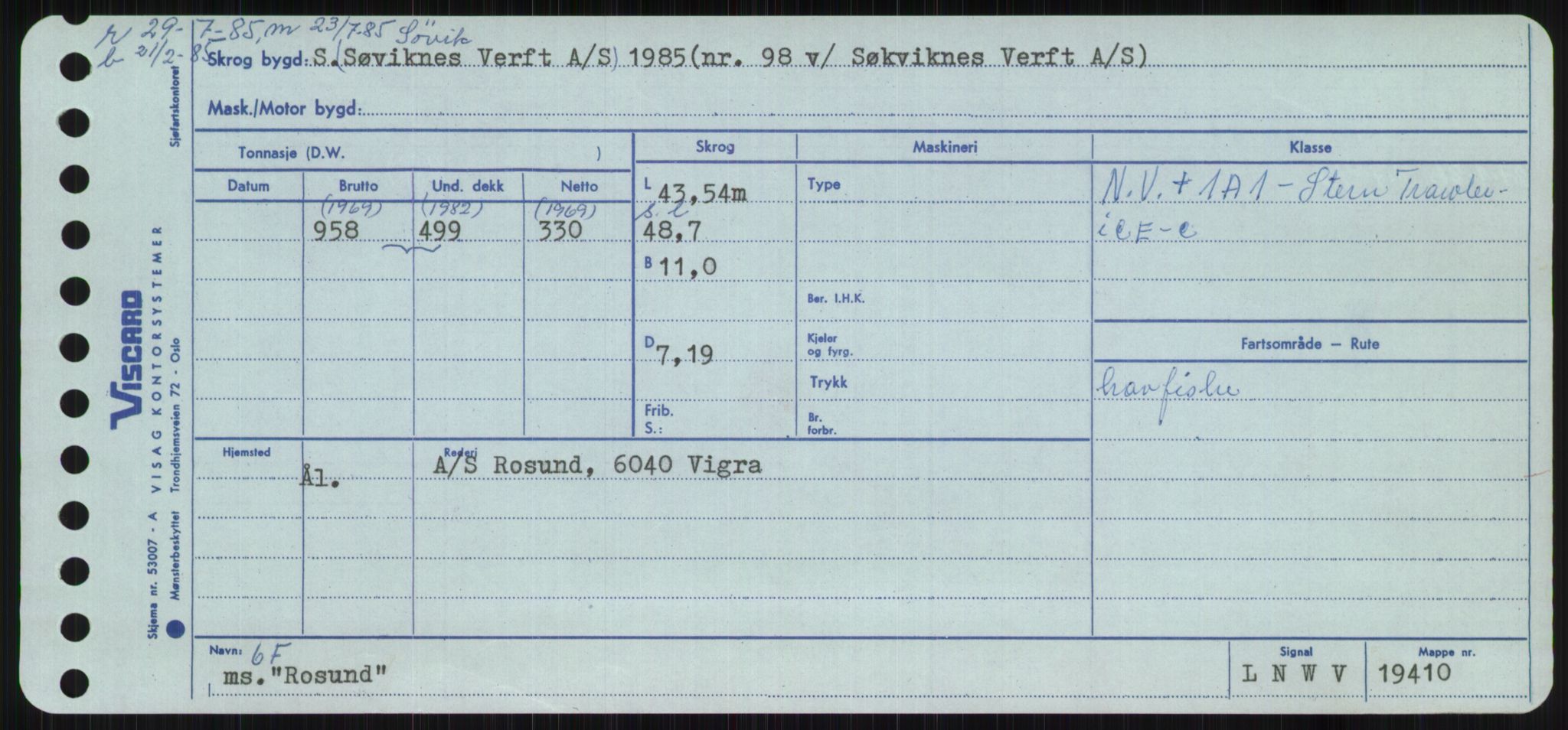 Sjøfartsdirektoratet med forløpere, Skipsmålingen, RA/S-1627/H/Ha/L0004/0002: Fartøy, Mas-R / Fartøy, Odin-R, p. 857