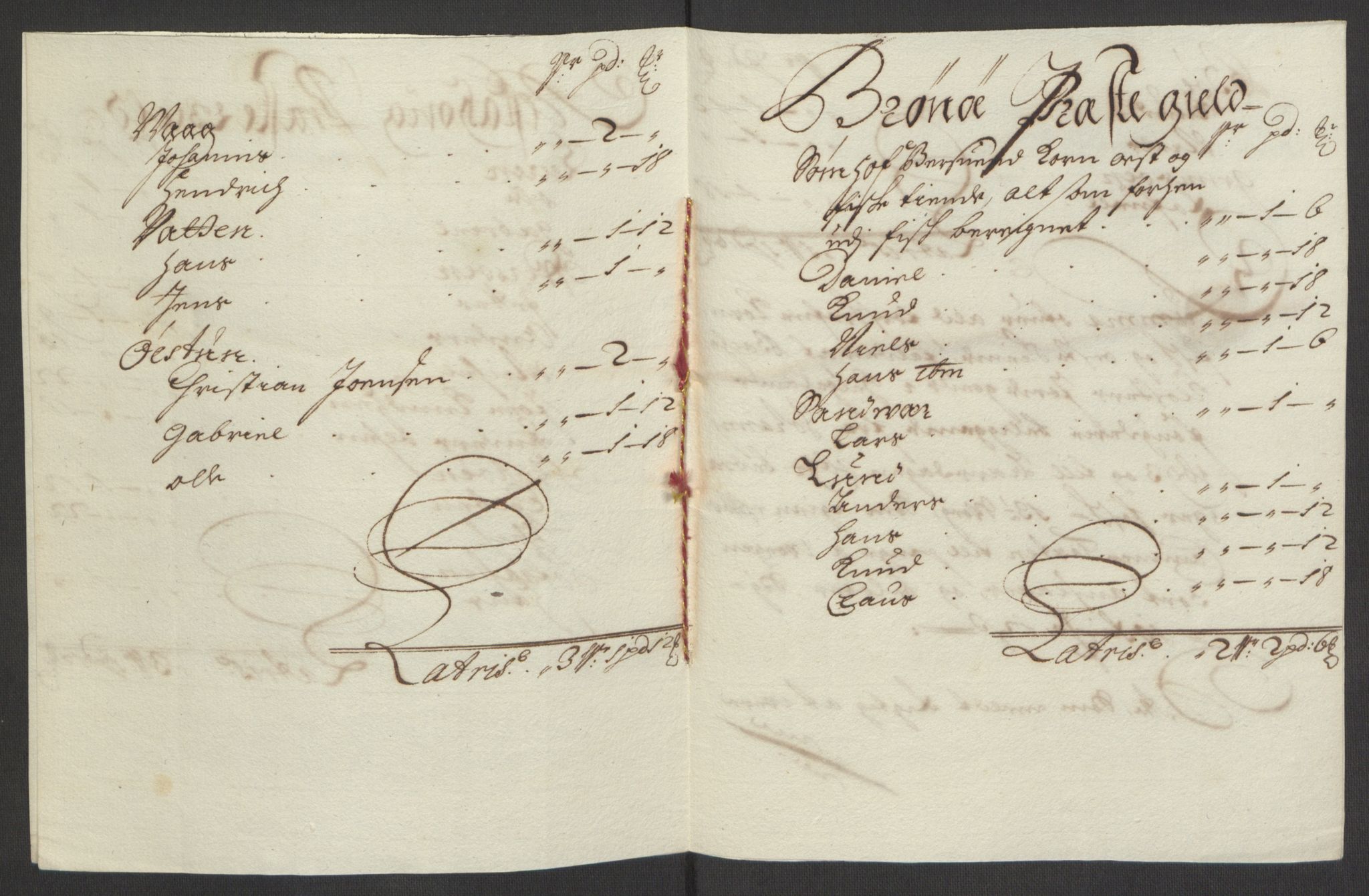 Rentekammeret inntil 1814, Reviderte regnskaper, Fogderegnskap, AV/RA-EA-4092/R65/L4505: Fogderegnskap Helgeland, 1693-1696, p. 160