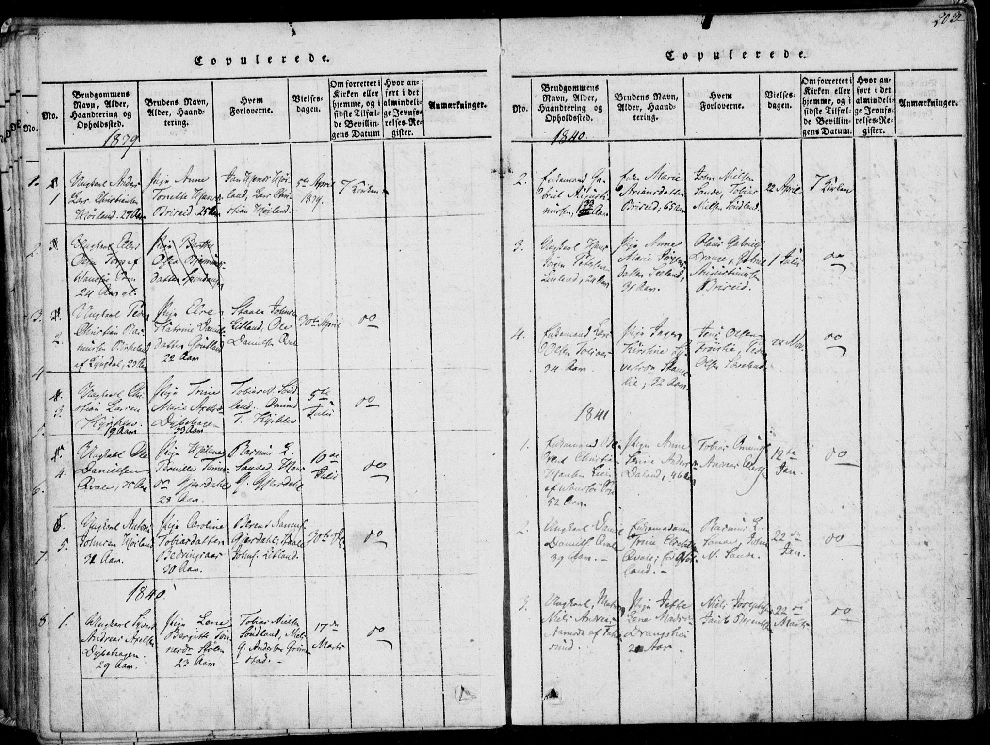 Herad sokneprestkontor, AV/SAK-1111-0018/F/Fa/Faa/L0003: Parish register (official) no. A 3, 1816-1844, p. 203