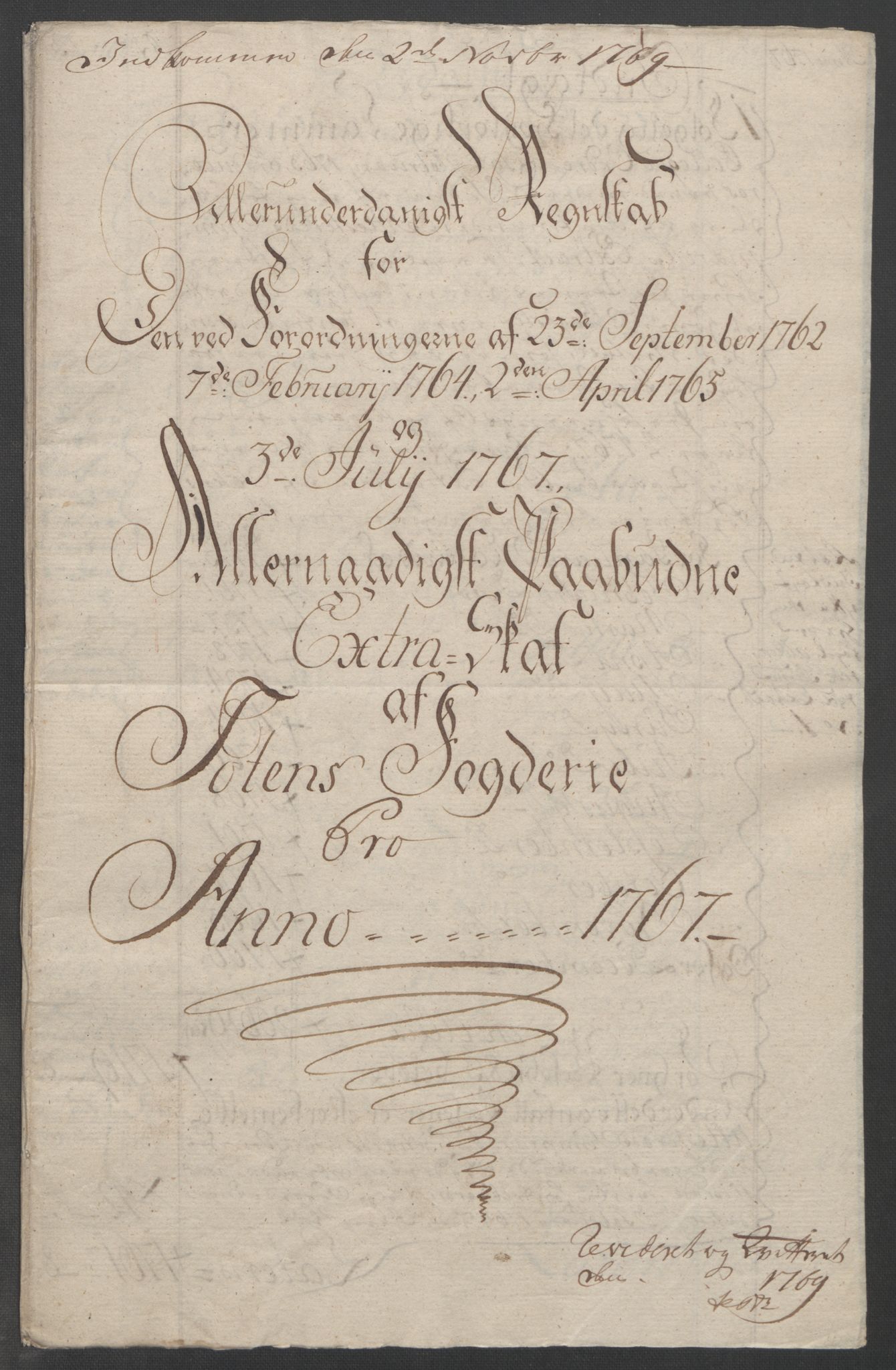 Rentekammeret inntil 1814, Reviderte regnskaper, Fogderegnskap, RA/EA-4092/R19/L1399: Fogderegnskap Toten, Hadeland og Vardal, 1762-1783, p. 131