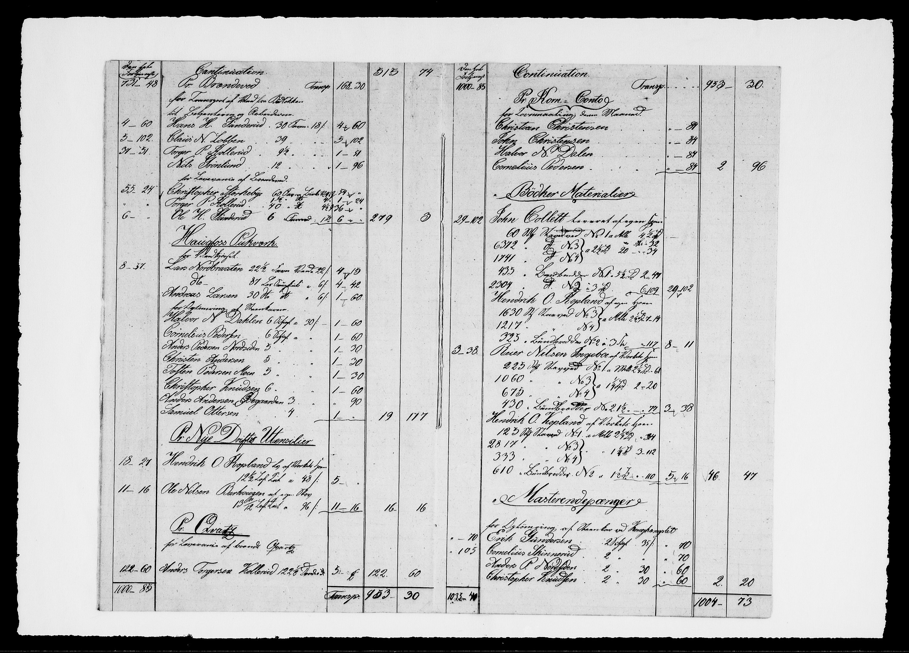 Modums Blaafarveværk, AV/RA-PA-0157/G/Gd/Gdd/L0254/0001: -- / Regning over farveverkets samtlige utgifter, 1840-1849, p. 5