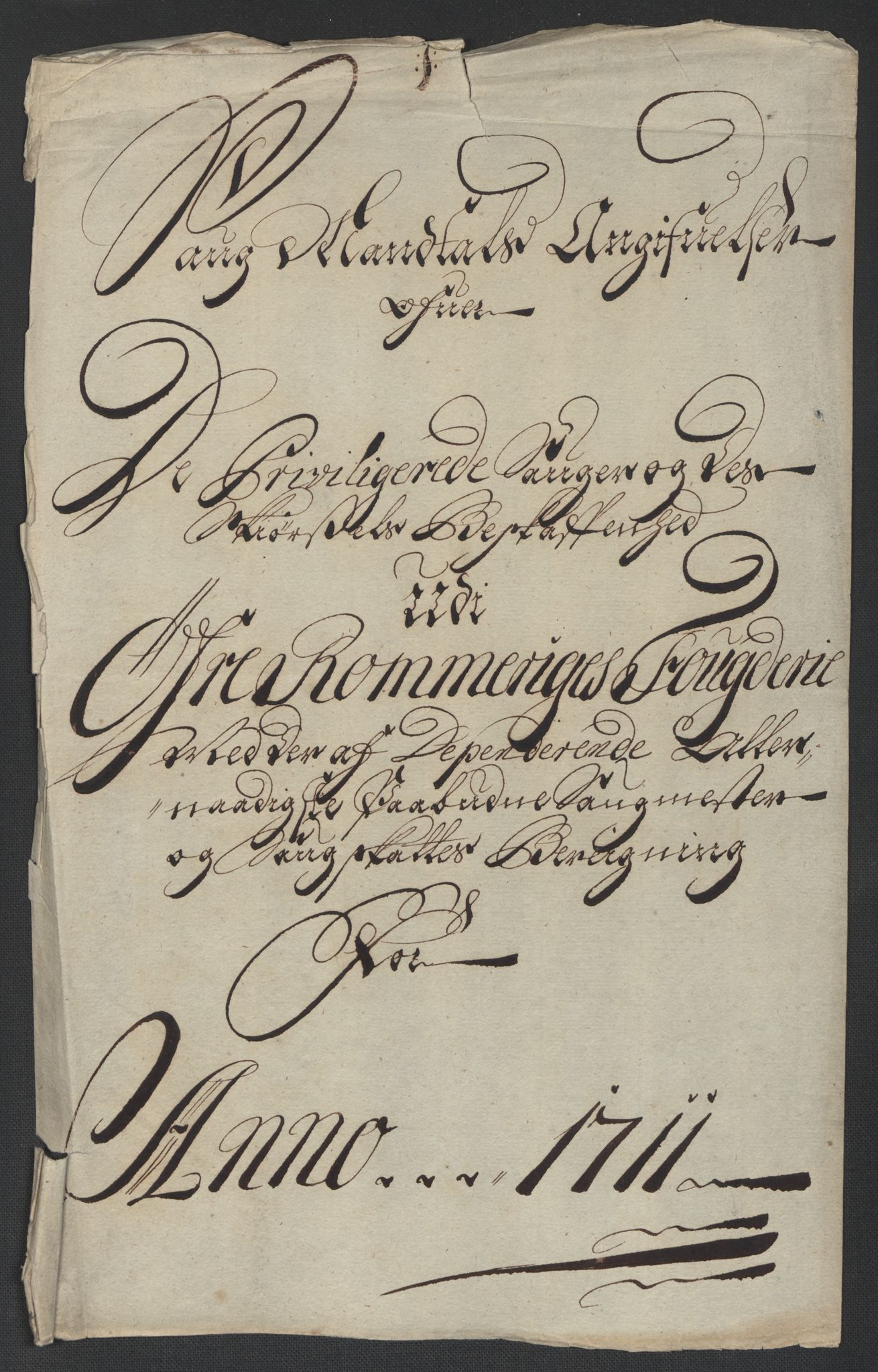 Rentekammeret inntil 1814, Reviderte regnskaper, Fogderegnskap, AV/RA-EA-4092/R12/L0720: Fogderegnskap Øvre Romerike, 1710-1711, p. 433