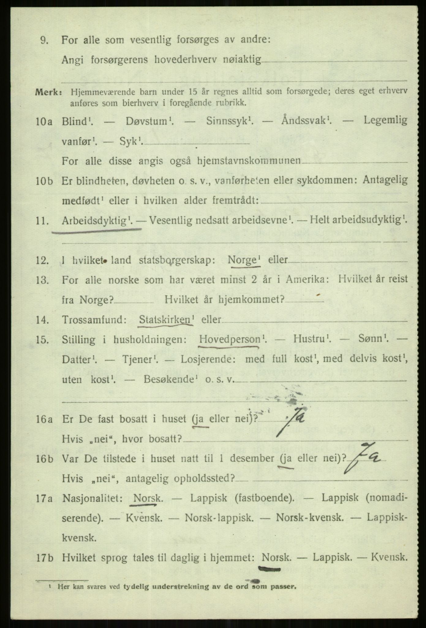 SATØ, 1920 census for Karlsøy, 1920, p. 2685