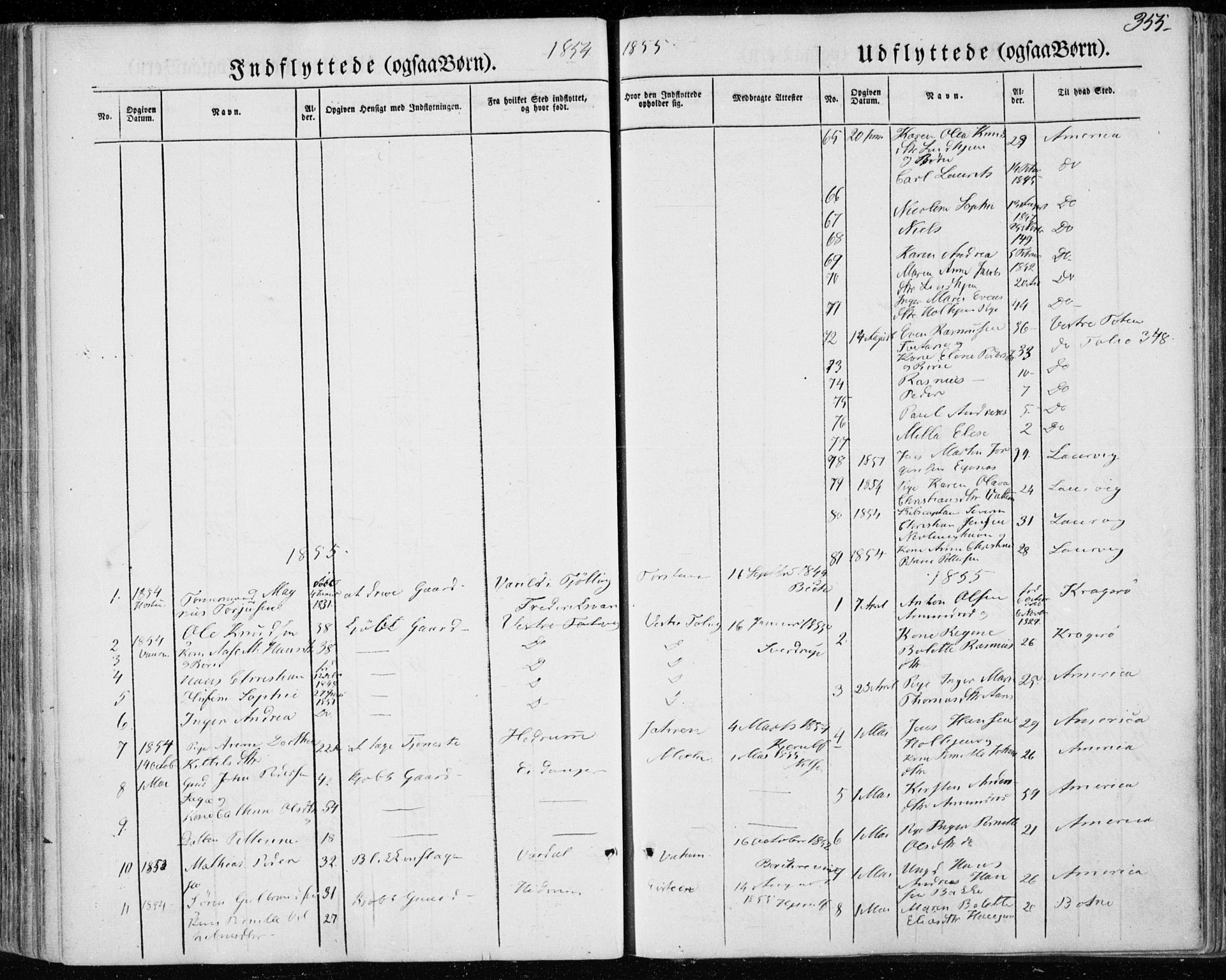 Brunlanes kirkebøker, AV/SAKO-A-342/F/Fa/L0004: Parish register (official) no. I 4, 1846-1862, p. 355