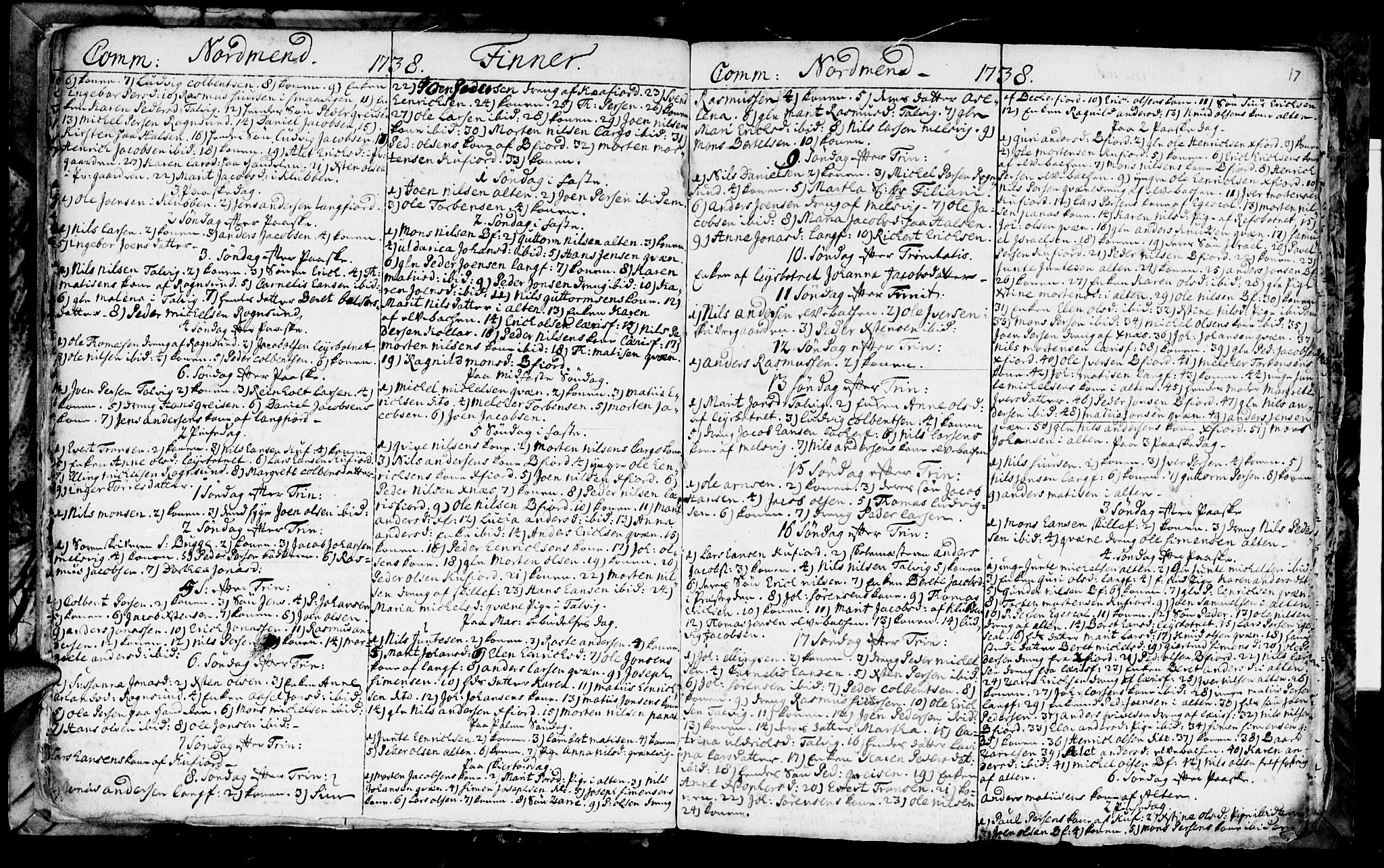 Talvik sokneprestkontor, SATØ/S-1337/H/Ha/L0003kirke: Parish register (official) no. 3, 1735-1752, p. 17